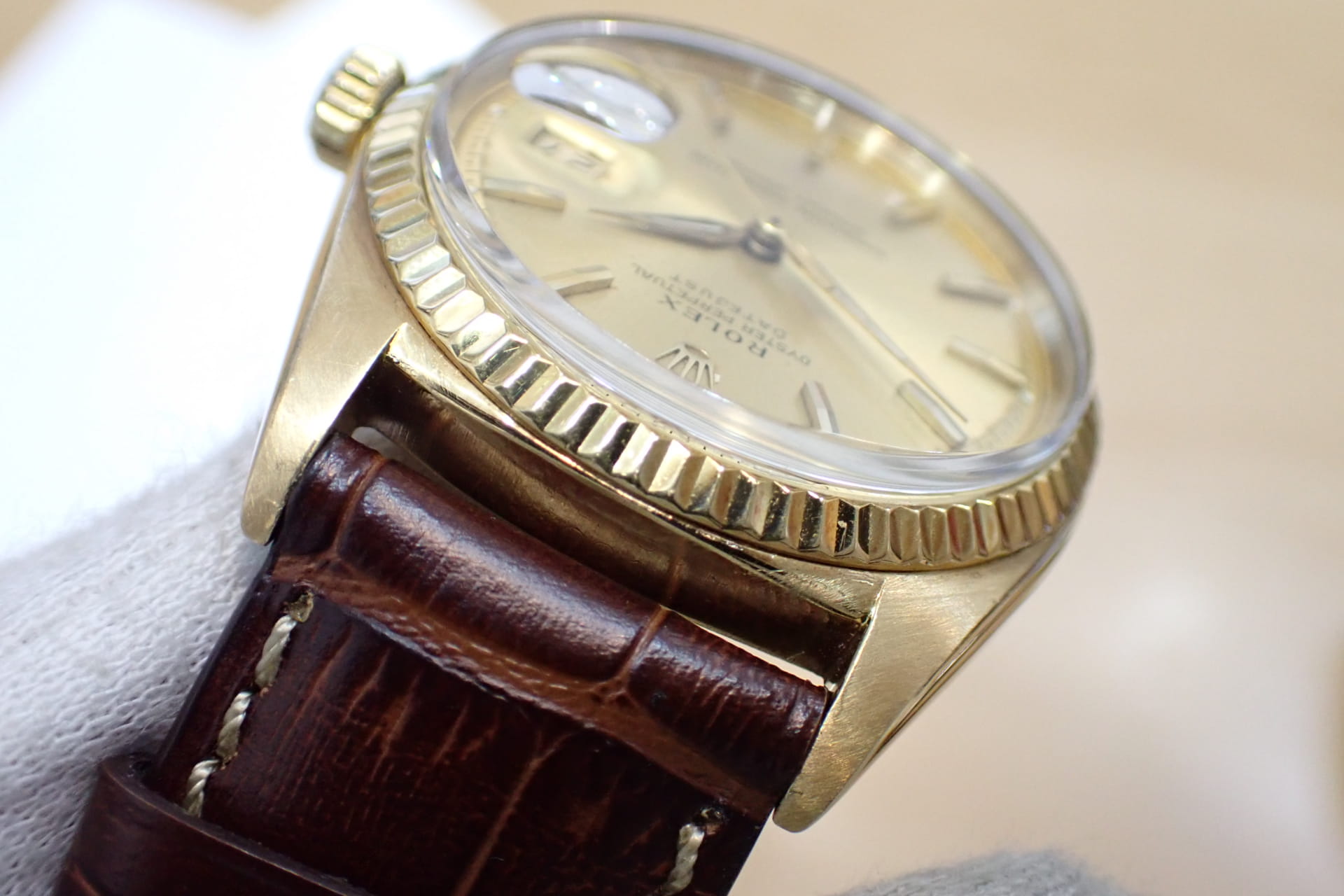 ROLEX/ロレックス デイトジャスト アルファ針 Ref.1601 K18YG