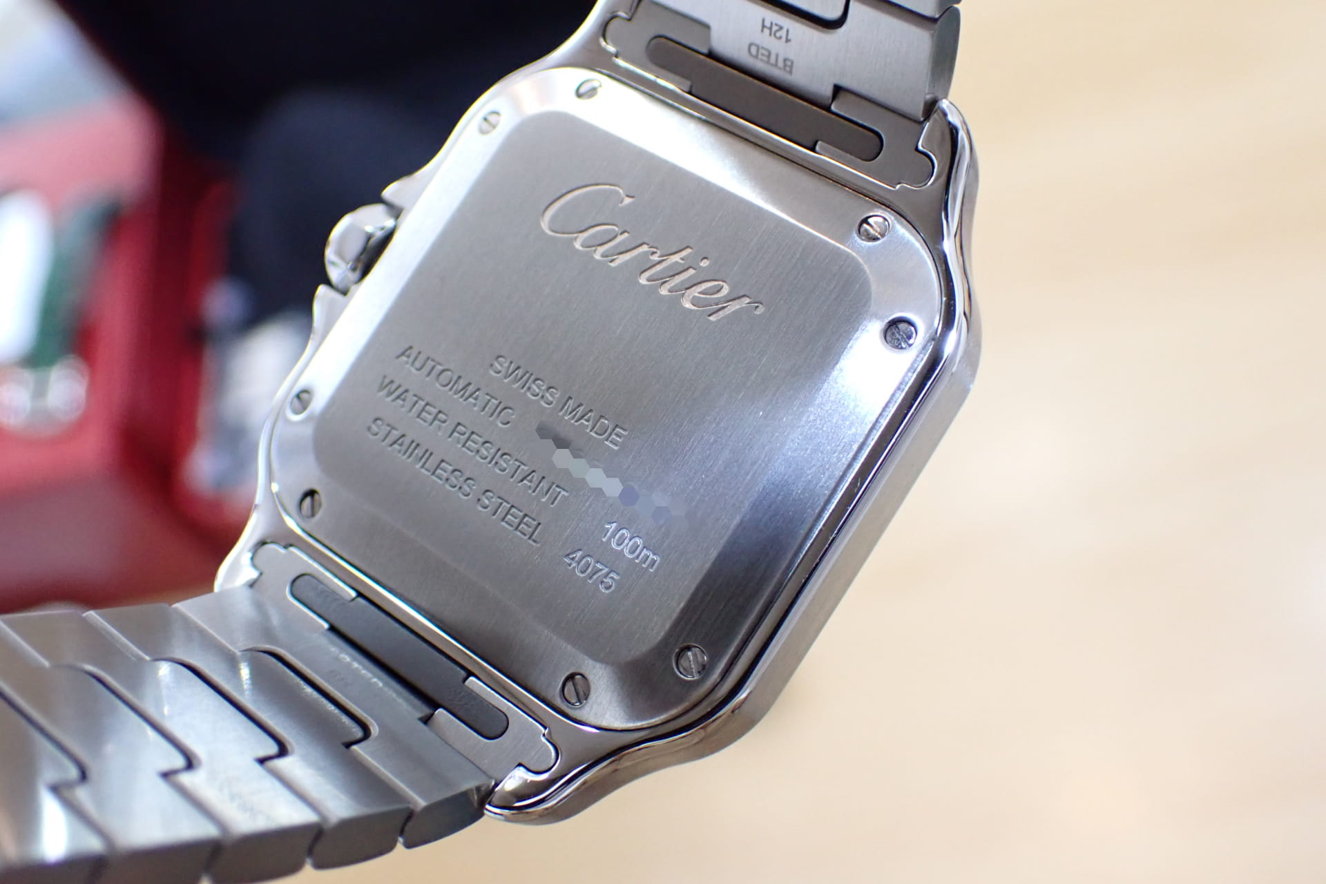 CARTIER/カルティエ サントス ドゥ カルティエ MM 新作 グリーンダイヤル Ref.WSSA0061