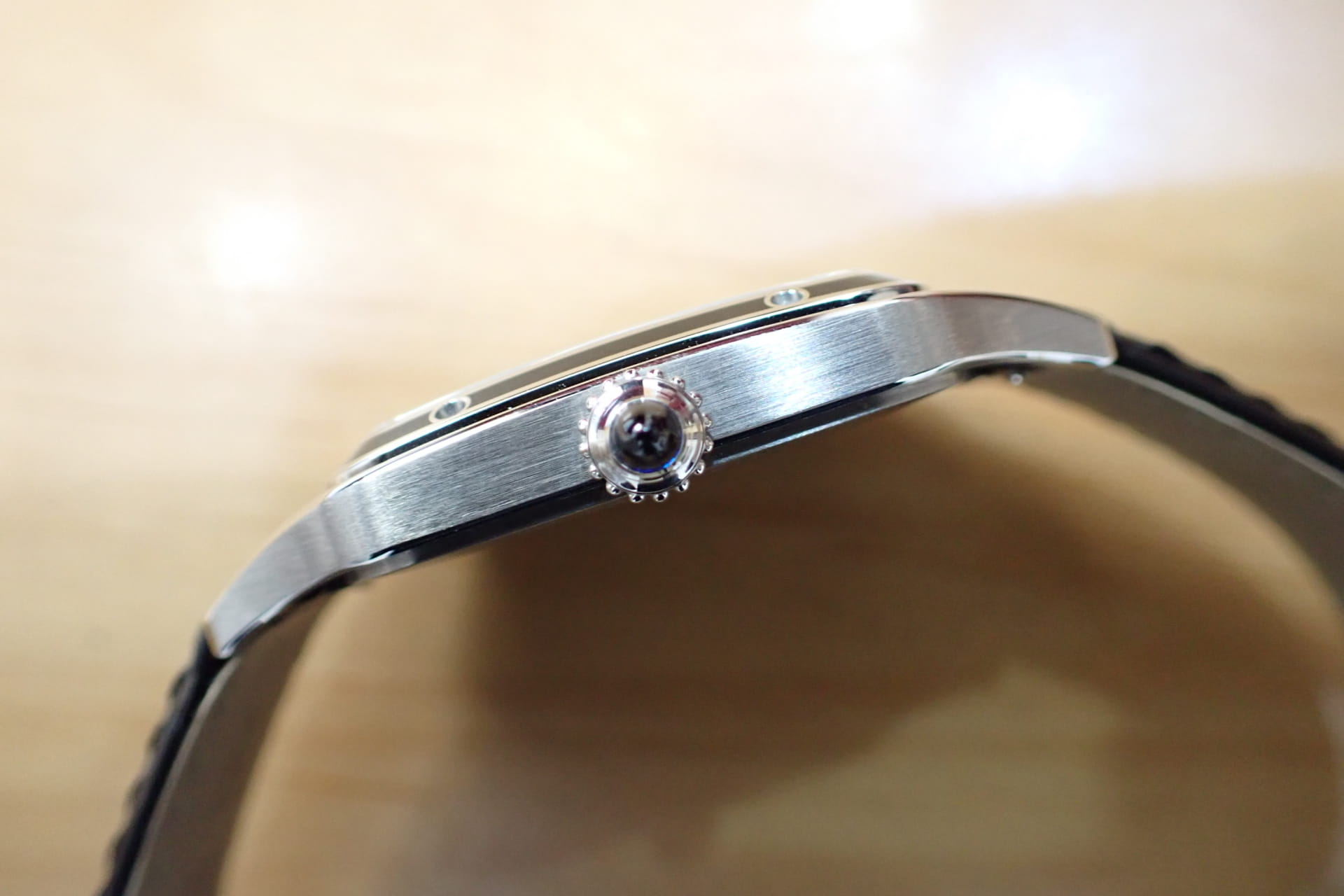 Cartier/カルティエ サントス デュモン LM Ref.WSSA0046 ブラックラッカー 8年間延長保証加入済み