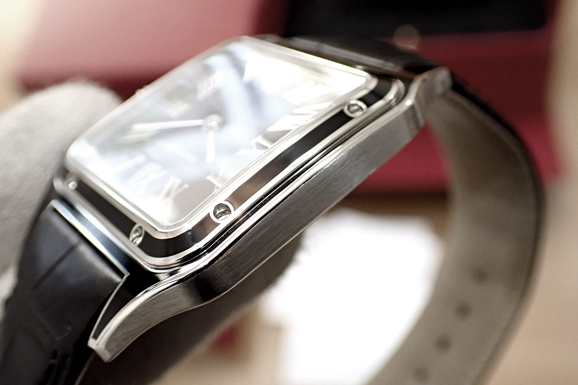 Cartier/カルティエ サントス デュモン LM Ref.WSSA0046 ブラックラッカー 8年間延長保証加入済み