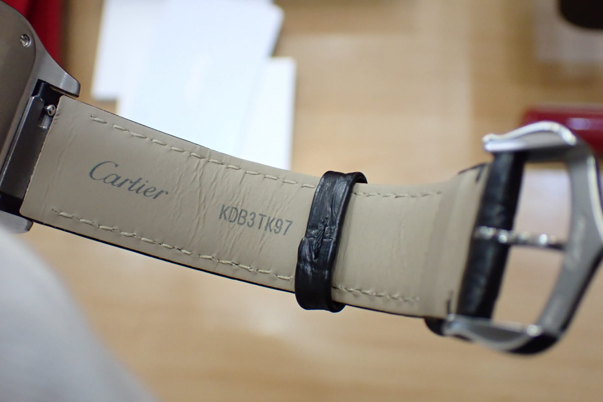 Cartier/カルティエ サントス デュモン LM Ref.WSSA0046 ブラックラッカー 8年間延長保証加入済み