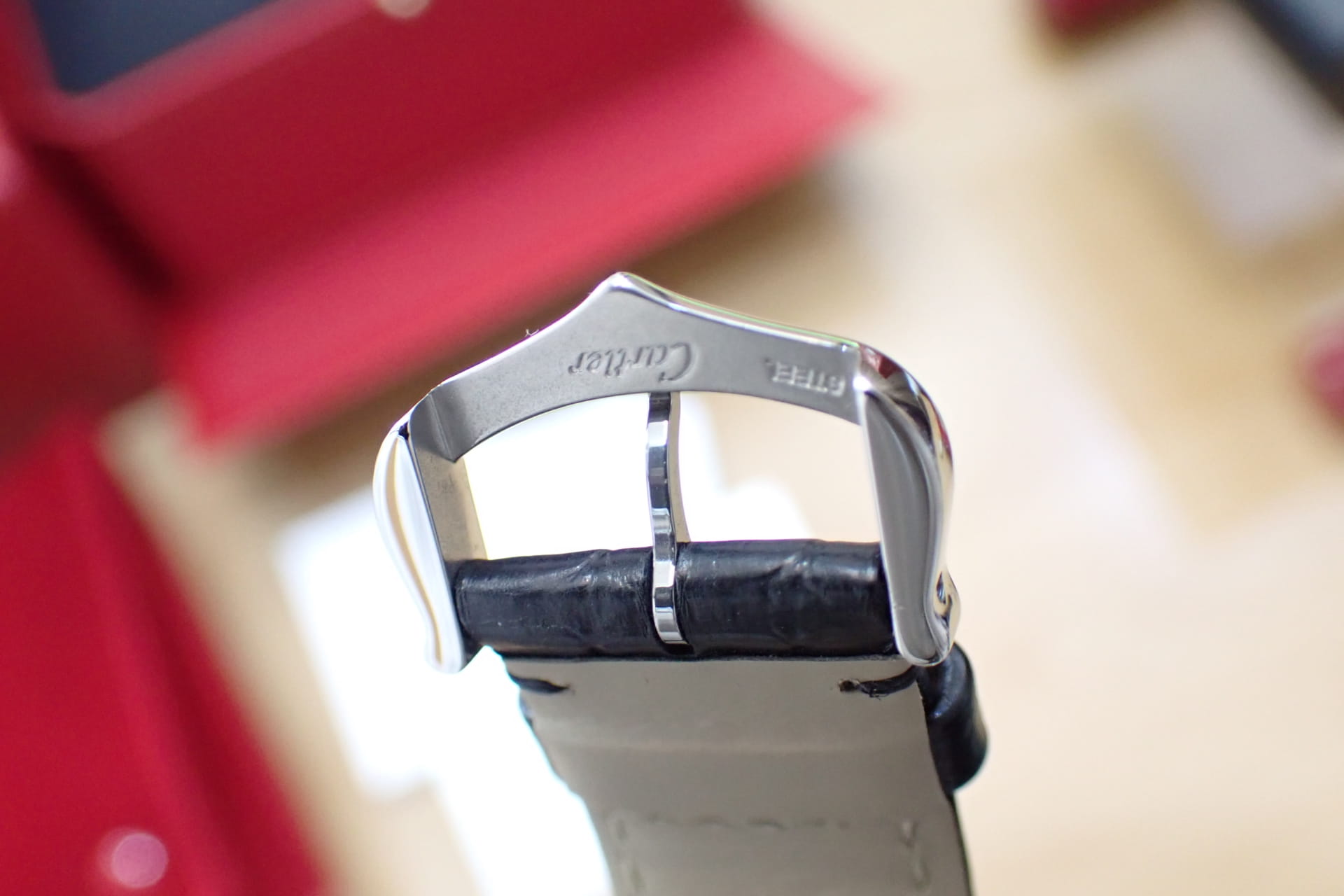 Cartier/カルティエ サントス デュモン LM Ref.WSSA0046 ブラックラッカー 8年間延長保証加入済み