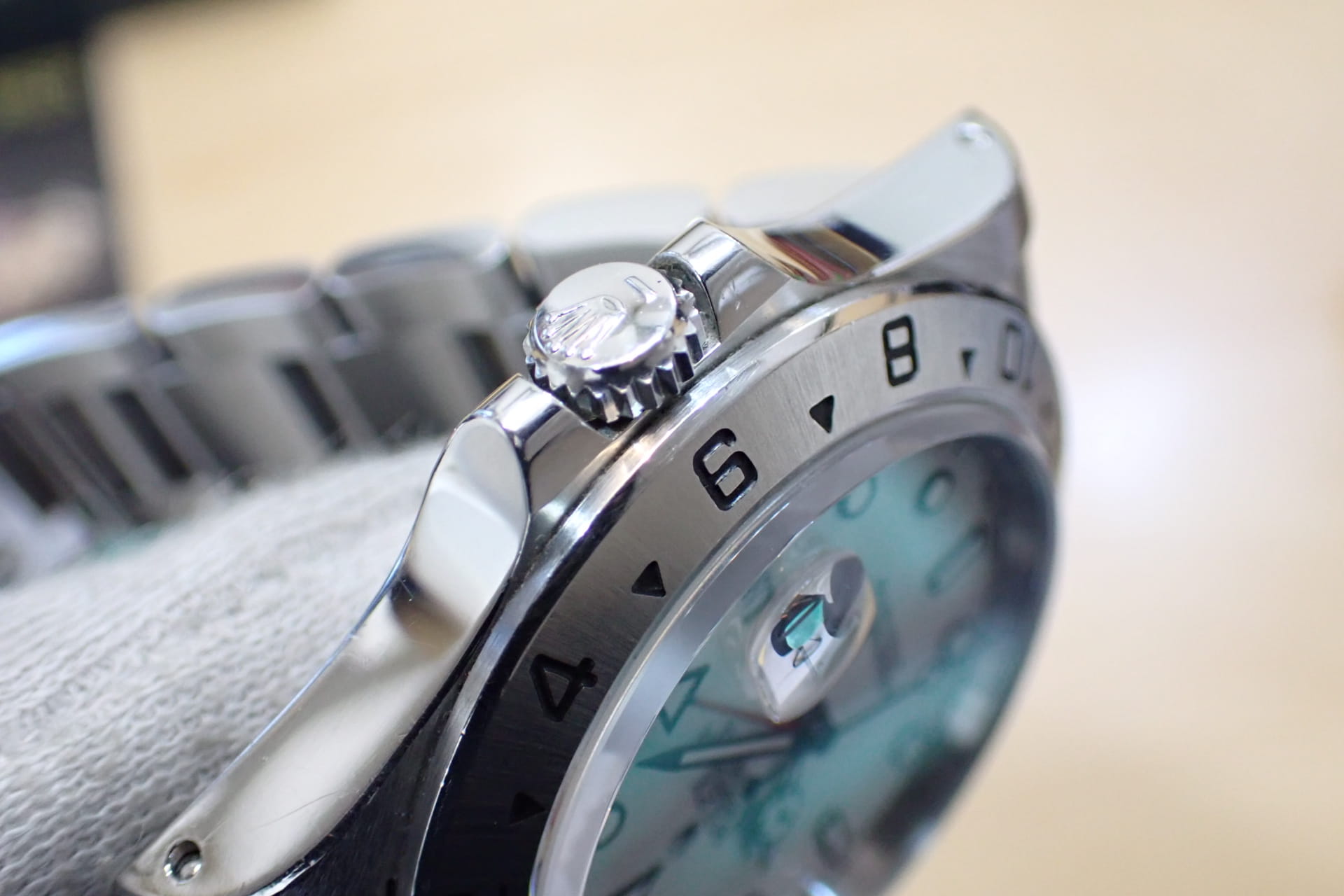 ROLEX/ロレックス エクスプローラー2 Ref.16570 N番 グレー文字盤 オールトリチウム 付属品充実