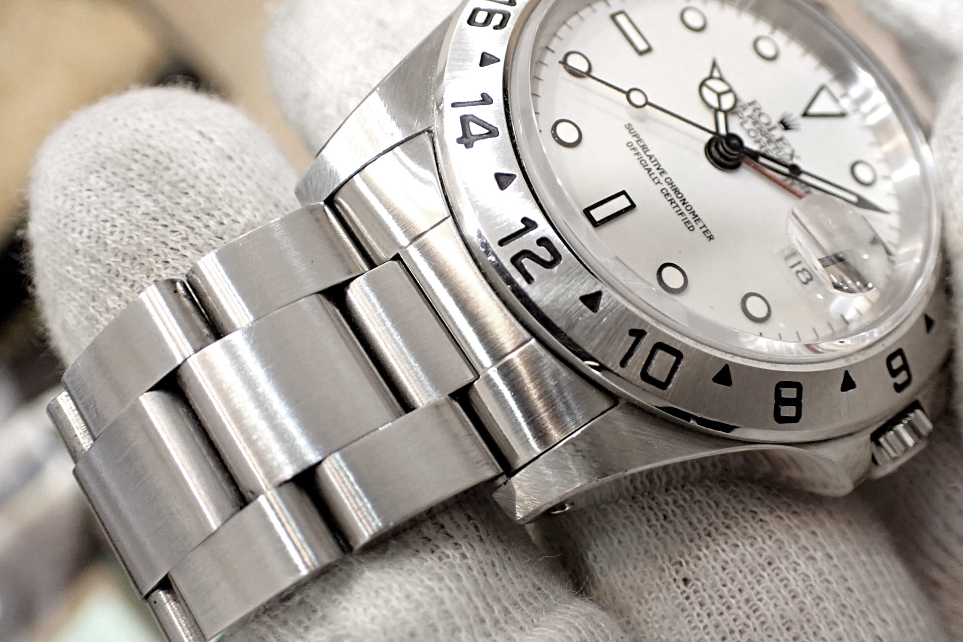 ROLEX/ロレックス エクスプローラー2 Ref.16570 N番 グレー文字盤 オールトリチウム 付属品充実