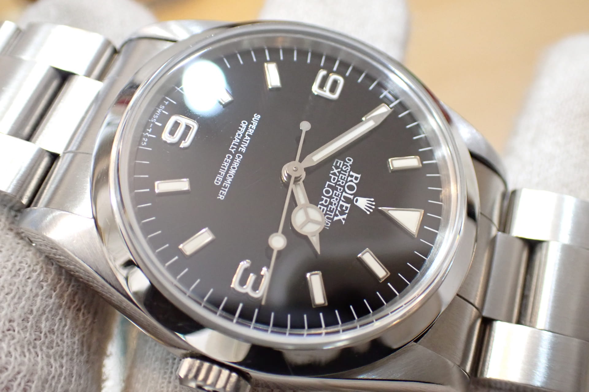 ROLEX/ロレックス エクスプローラー1 Ref.14270 シリアルS番 クラックダイヤル オールトリチウム