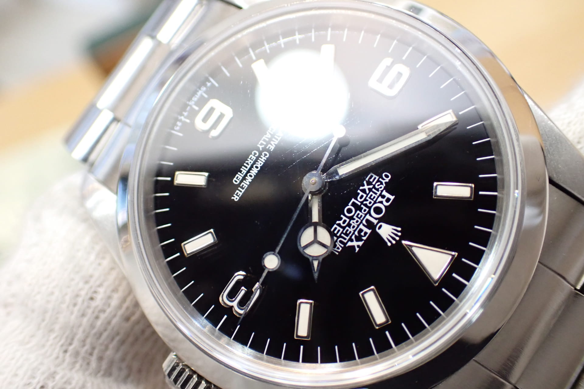 ROLEX/ロレックス エクスプローラー1 Ref.14270 シリアルS番 クラックダイヤル オールトリチウム