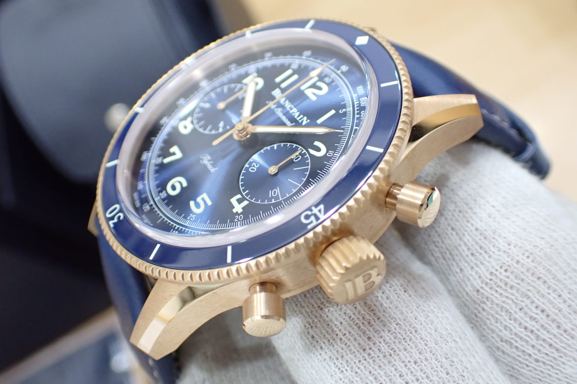 ブランパン/BLANCPAIN エアコマンド 18KRG Ref.AC02-36B40-63B 純正Dバックル仕様