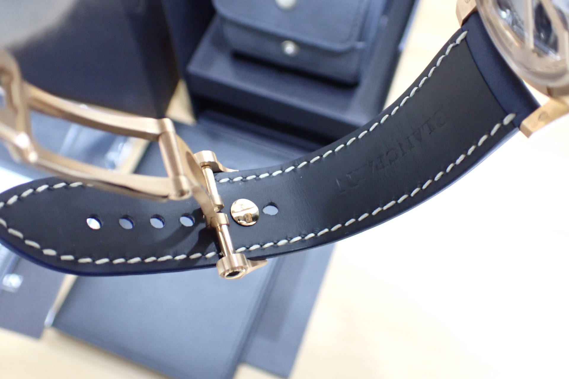 ブランパン/BLANCPAIN エアコマンド 18KRG Ref.AC02-36B40-63B 純正Dバックル仕様