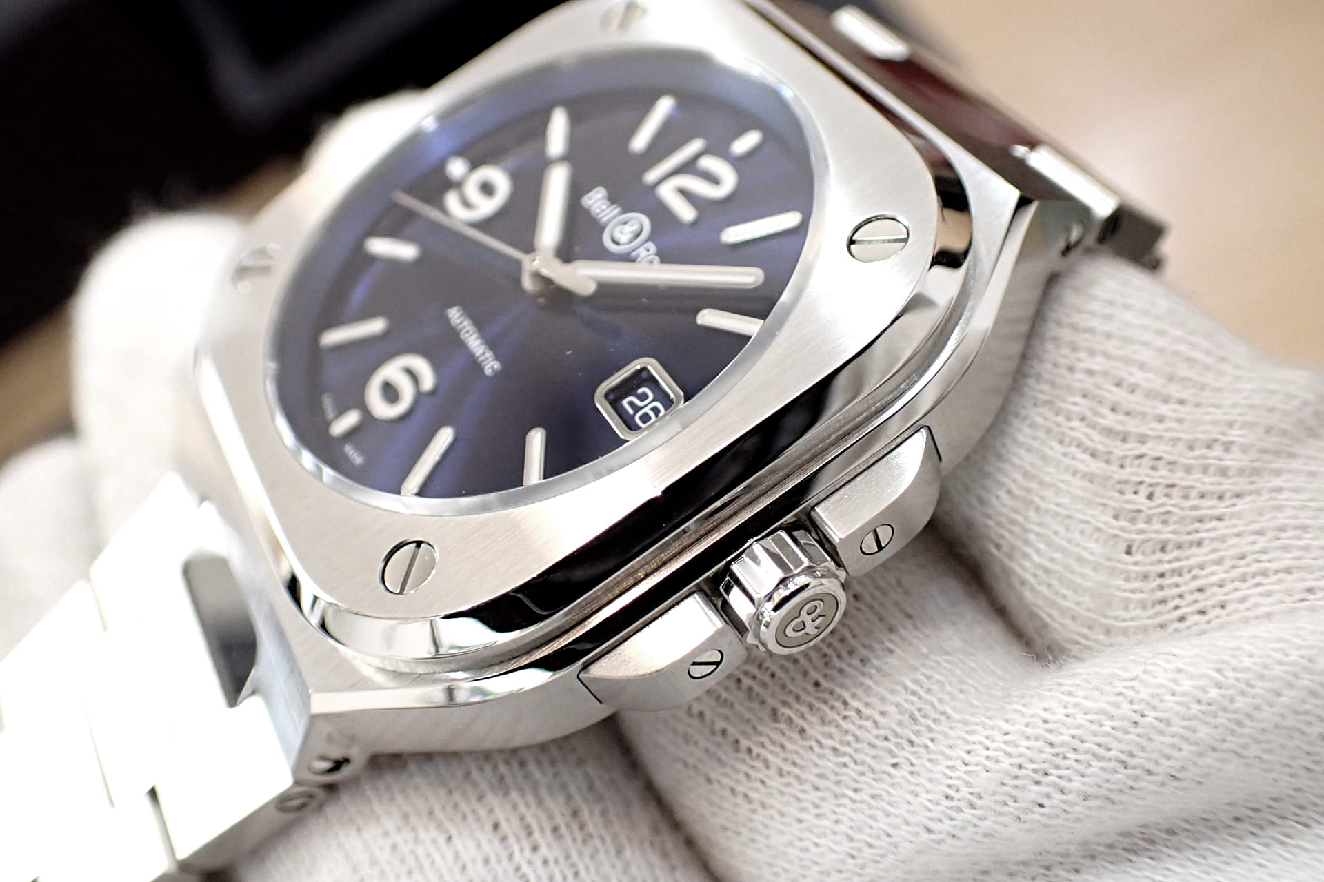 Bell&Ross/ベル&ロス BR05 ネイビー文字盤 Ref.BR05A-BLU-ST/SST