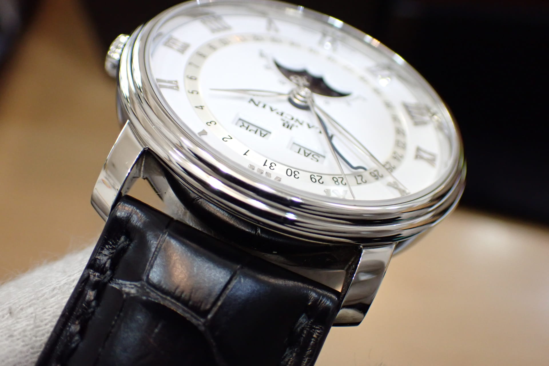 BLANCPAIN/ブランパン ヴィルレ コンプリートカレンダー ムーンフェイズ Ref.6654-1127-55B