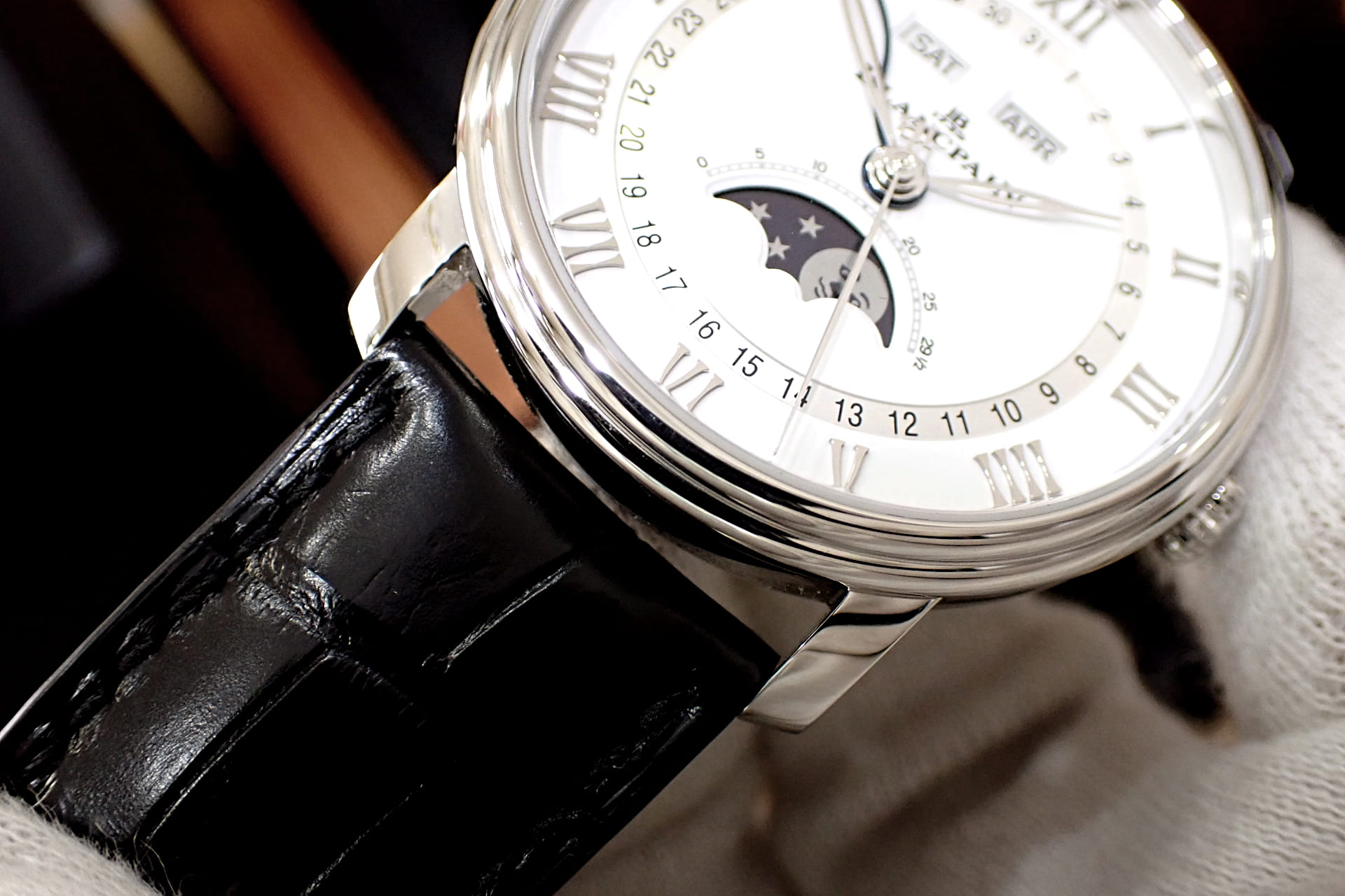 BLANCPAIN/ブランパン ヴィルレ コンプリートカレンダー ムーンフェイズ Ref.6654-1127-55B