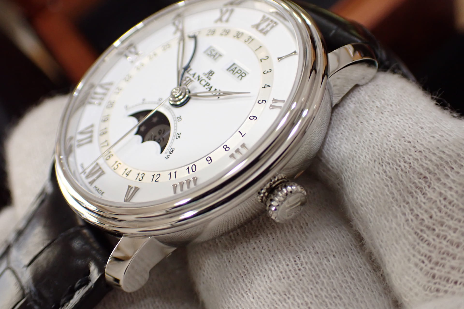 BLANCPAIN/ブランパン ヴィルレ コンプリートカレンダー ムーンフェイズ Ref.6654-1127-55B