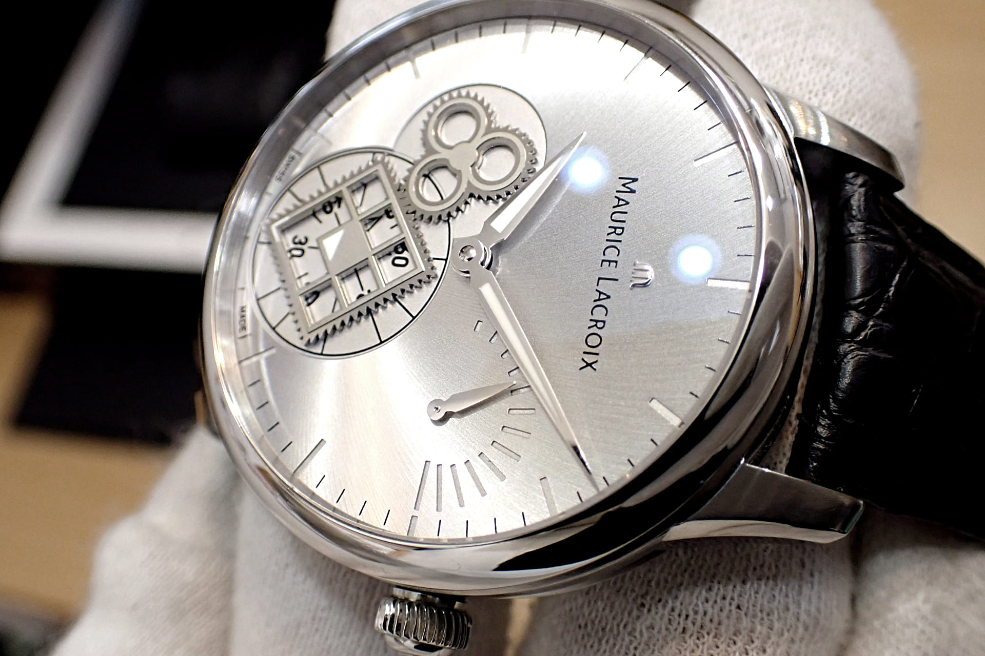 MAURICE LACROIX/モーリスラクロア マスターピース ルー・カレ・セコンド Ref.MP7158-SS001-901