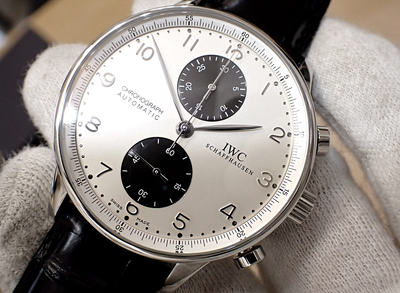 IWC ポルトギーゼ クロノグラフ Ref.IW371411 パンダ文字盤