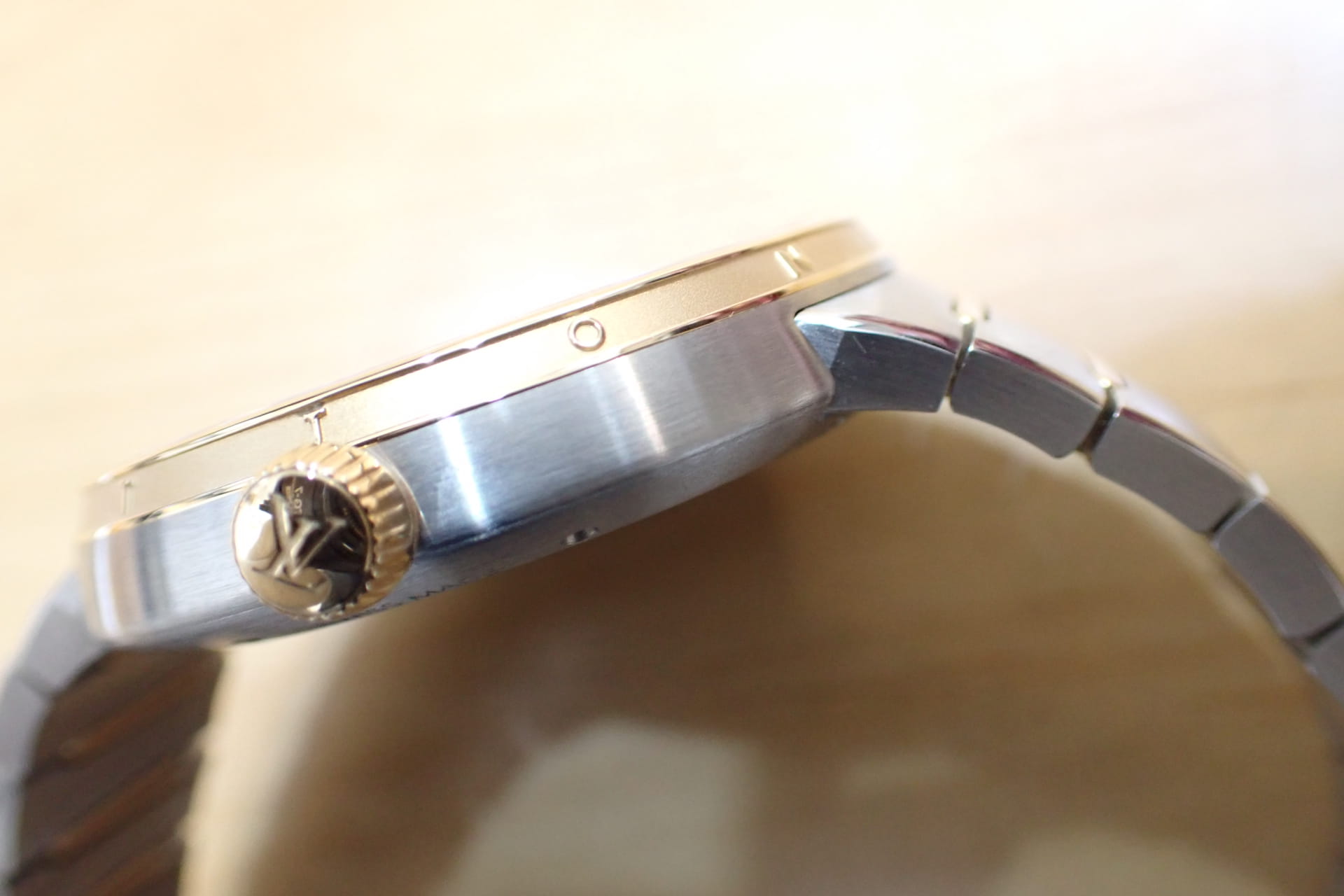 LOUIS VUITTON/ルイヴィトン タンブール オートマティック SS/18KRG コンビ Ref.W1SP10