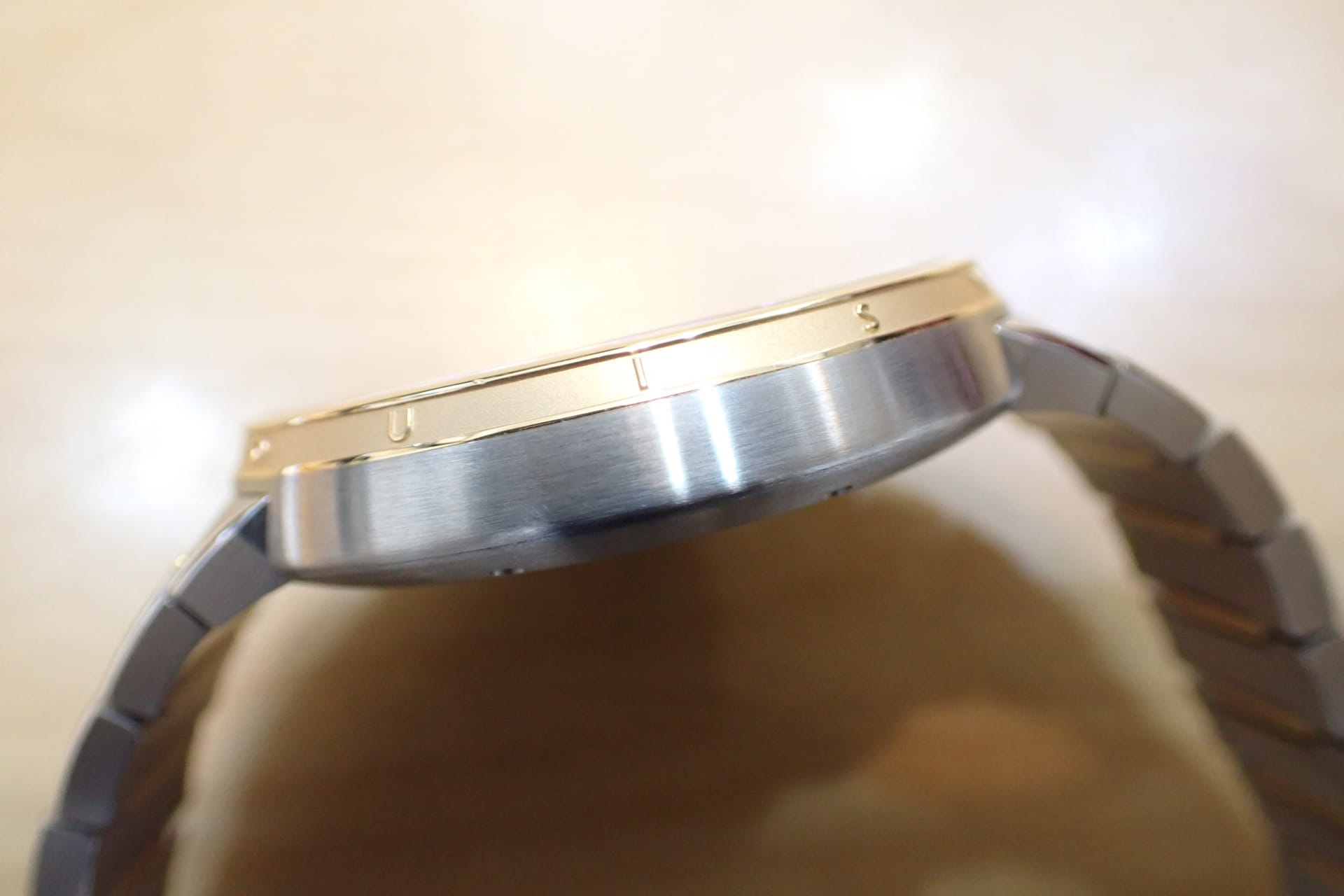 LOUIS VUITTON/ルイヴィトン タンブール オートマティック SS/18KRG コンビ Ref.W1SP10