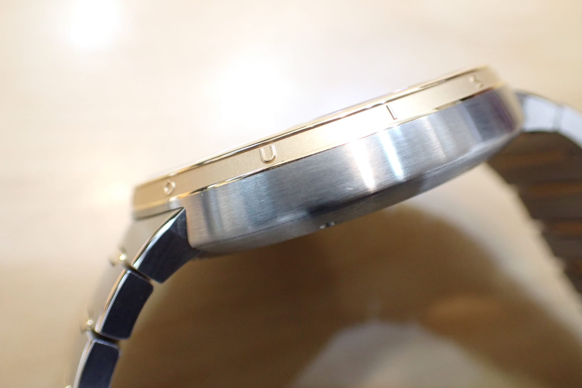 LOUIS VUITTON/ルイヴィトン タンブール オートマティック SS/18KRG コンビ Ref.W1SP10