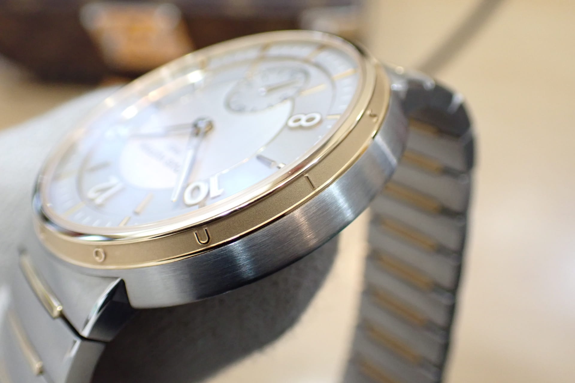 LOUIS VUITTON/ルイヴィトン タンブール オートマティック SS/18KRG コンビ Ref.W1SP10