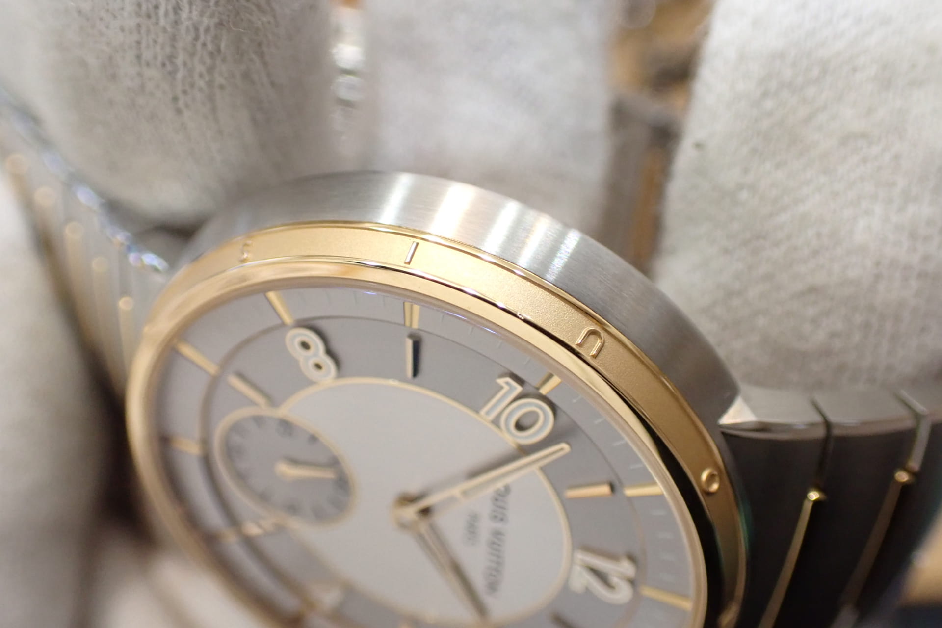 LOUIS VUITTON/ルイヴィトン タンブール オートマティック SS/18KRG コンビ Ref.W1SP10