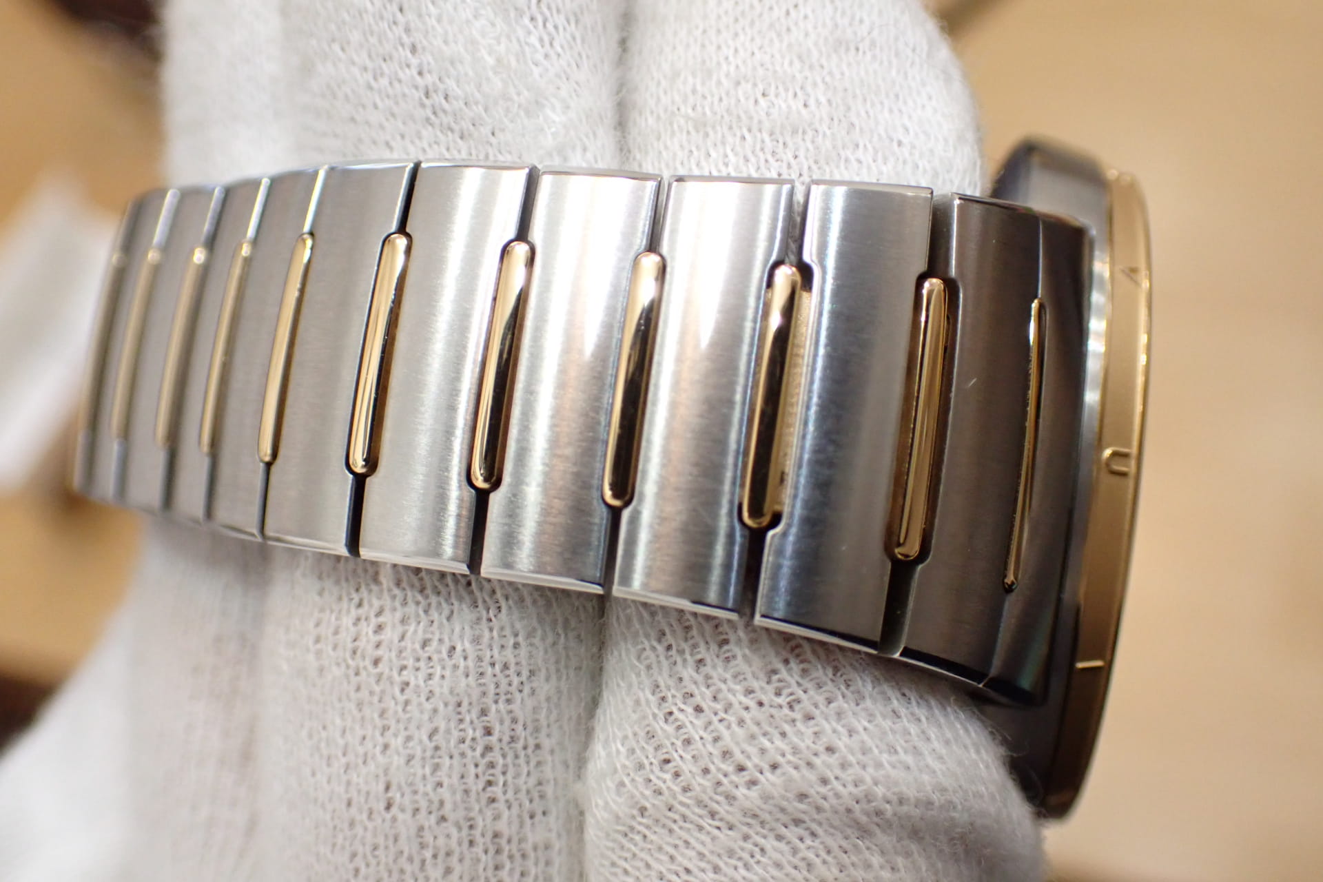 LOUIS VUITTON/ルイヴィトン タンブール オートマティック SS/18KRG コンビ Ref.W1SP10