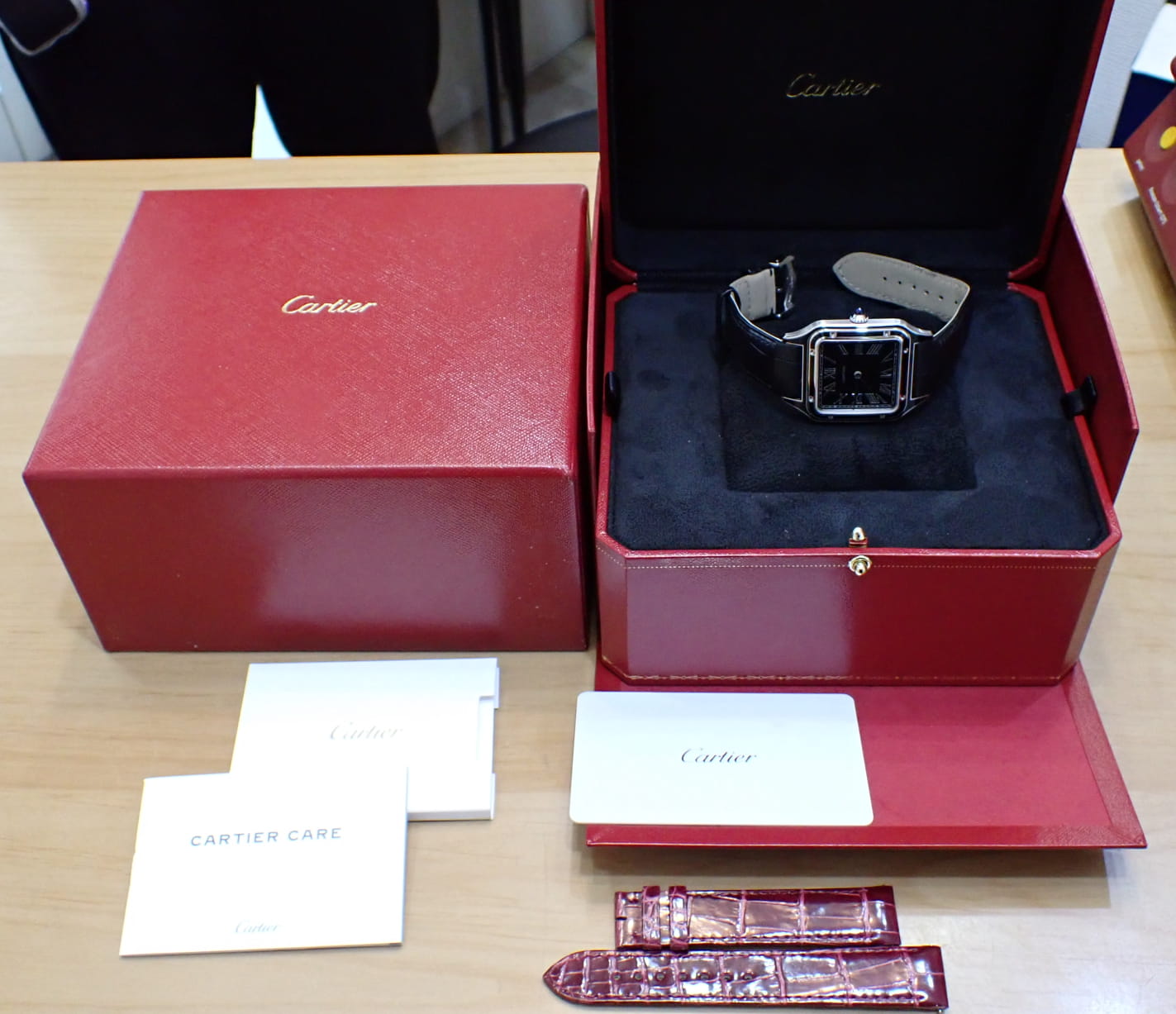 Cartier/カルティエ サントス デュモン LM Ref.WSSA0046 ブラックラッカー