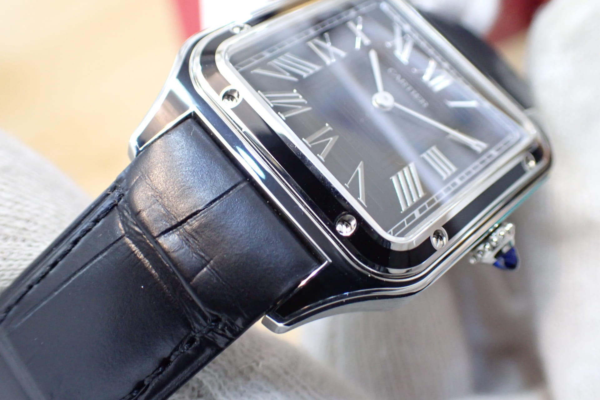 Cartier/カルティエ サントス デュモン LM Ref.WSSA0046 ブラックラッカー