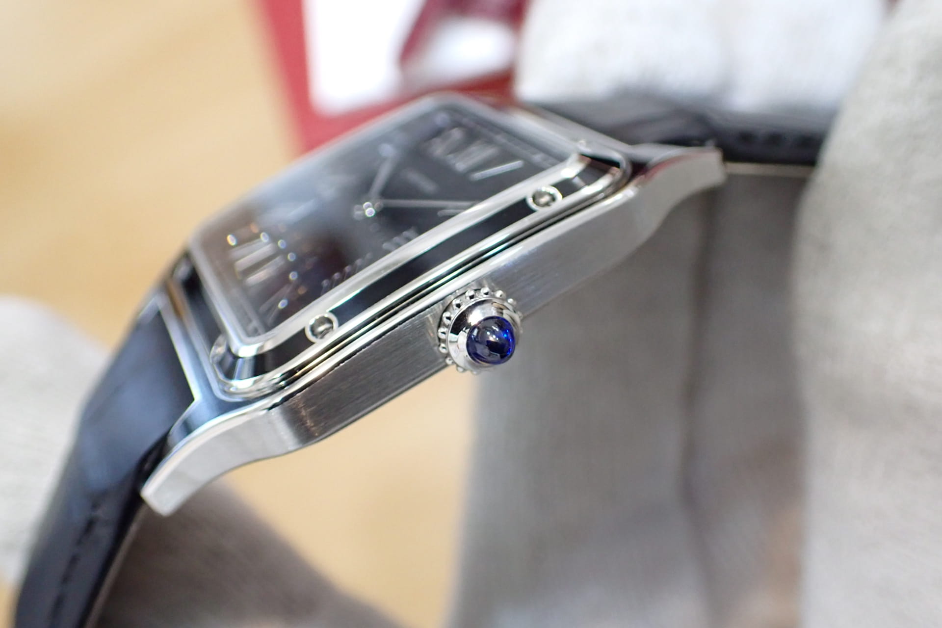 Cartier/カルティエ サントス デュモン LM Ref.WSSA0046 ブラックラッカー