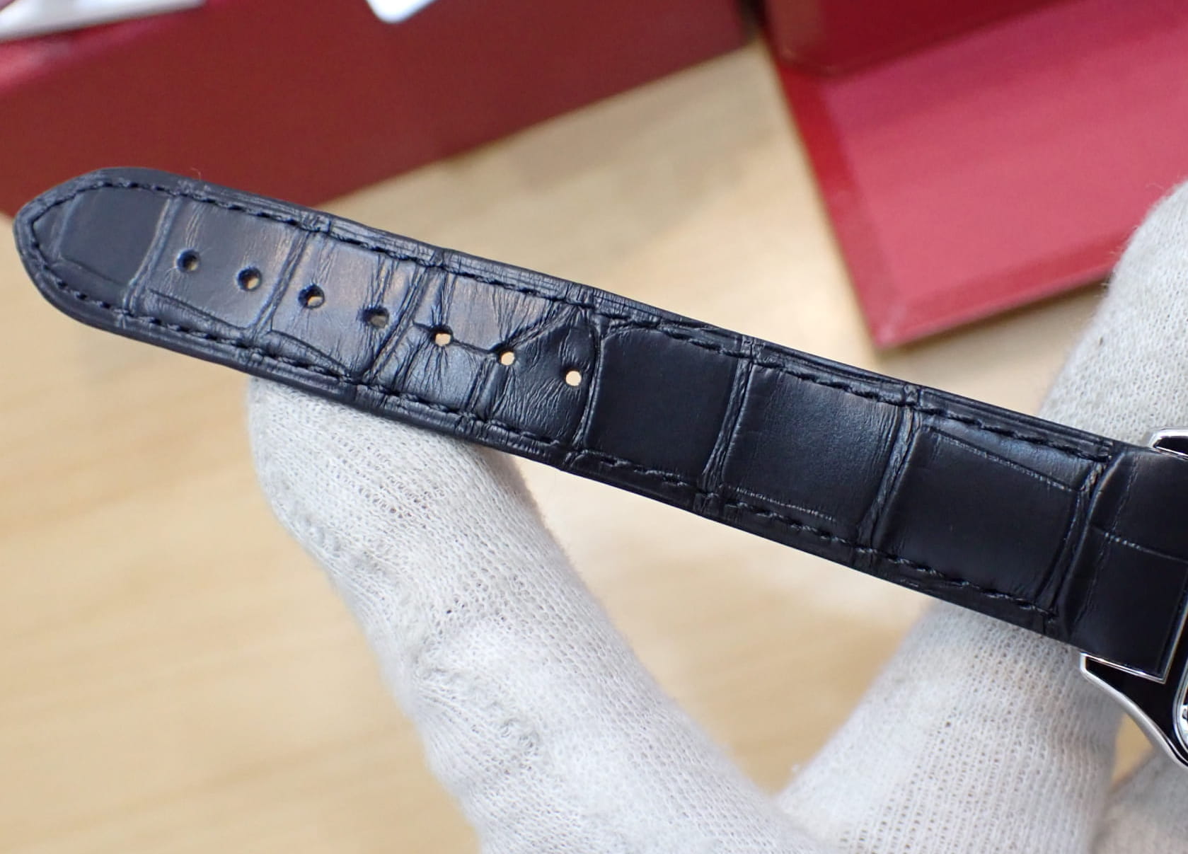 Cartier/カルティエ サントス デュモン LM Ref.WSSA0046 ブラックラッカー