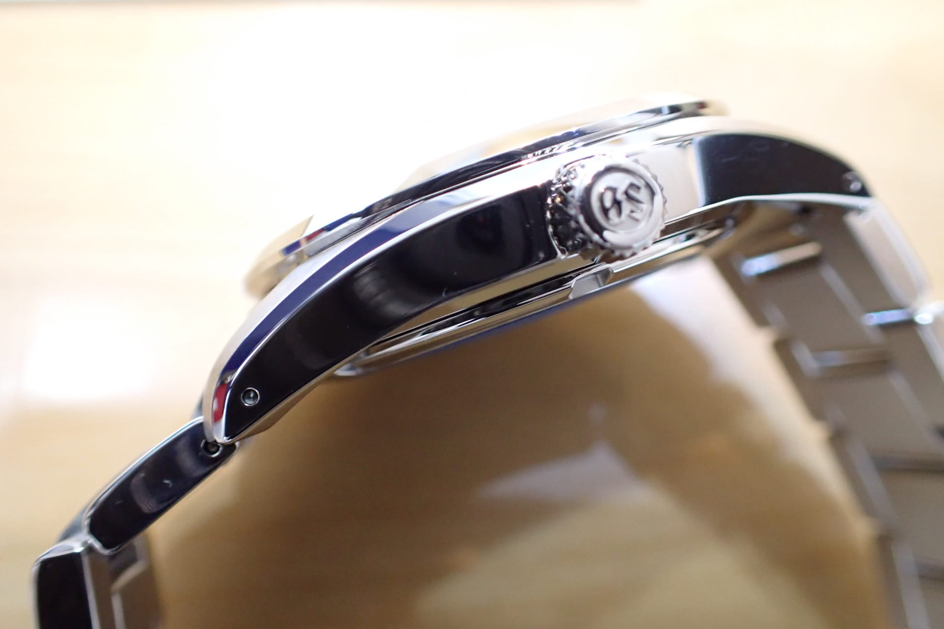 GrandSeiko/グランドセイコー ヘリテージコレクション 9F85クォーツ Ref.SBGP011 ブラック 保護シール付き