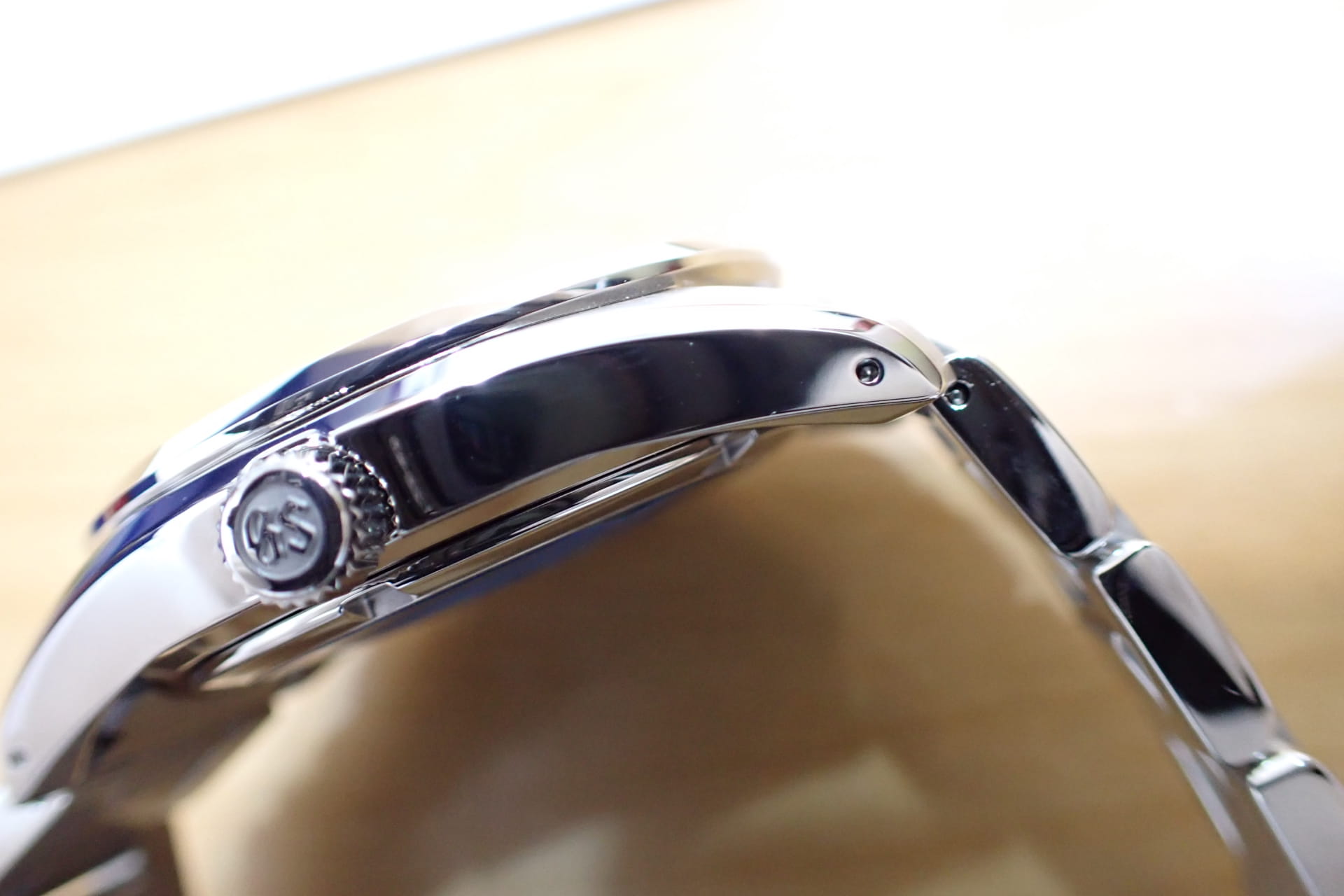 GrandSeiko/グランドセイコー ヘリテージコレクション 9F85クォーツ Ref.SBGP011 ブラック 保護シール付き