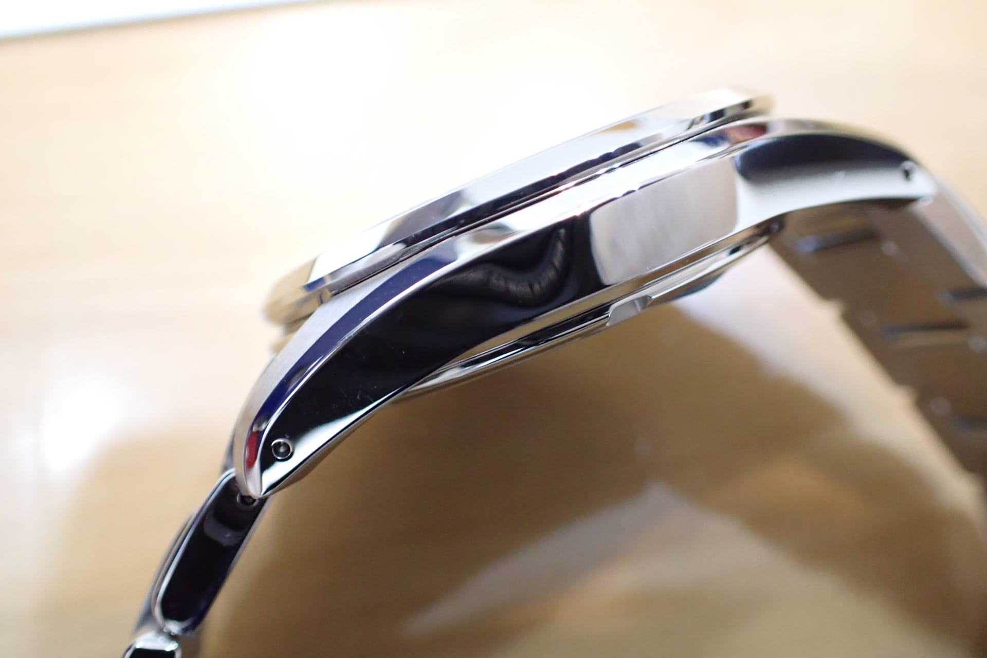 GrandSeiko/グランドセイコー ヘリテージコレクション 9F85クォーツ Ref.SBGP011 ブラック 保護シール付き