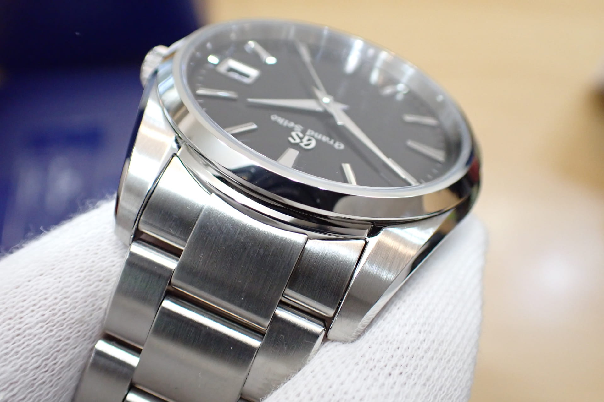 GrandSeiko/グランドセイコー ヘリテージコレクション 9F85クォーツ Ref.SBGP011 ブラック 保護シール付き