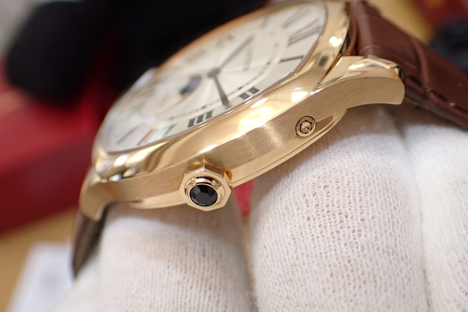 CARTIER/カルティエ ドライブ ドゥ カルティエ ムーンフェイズ 18KPG Ref.WGNM0008