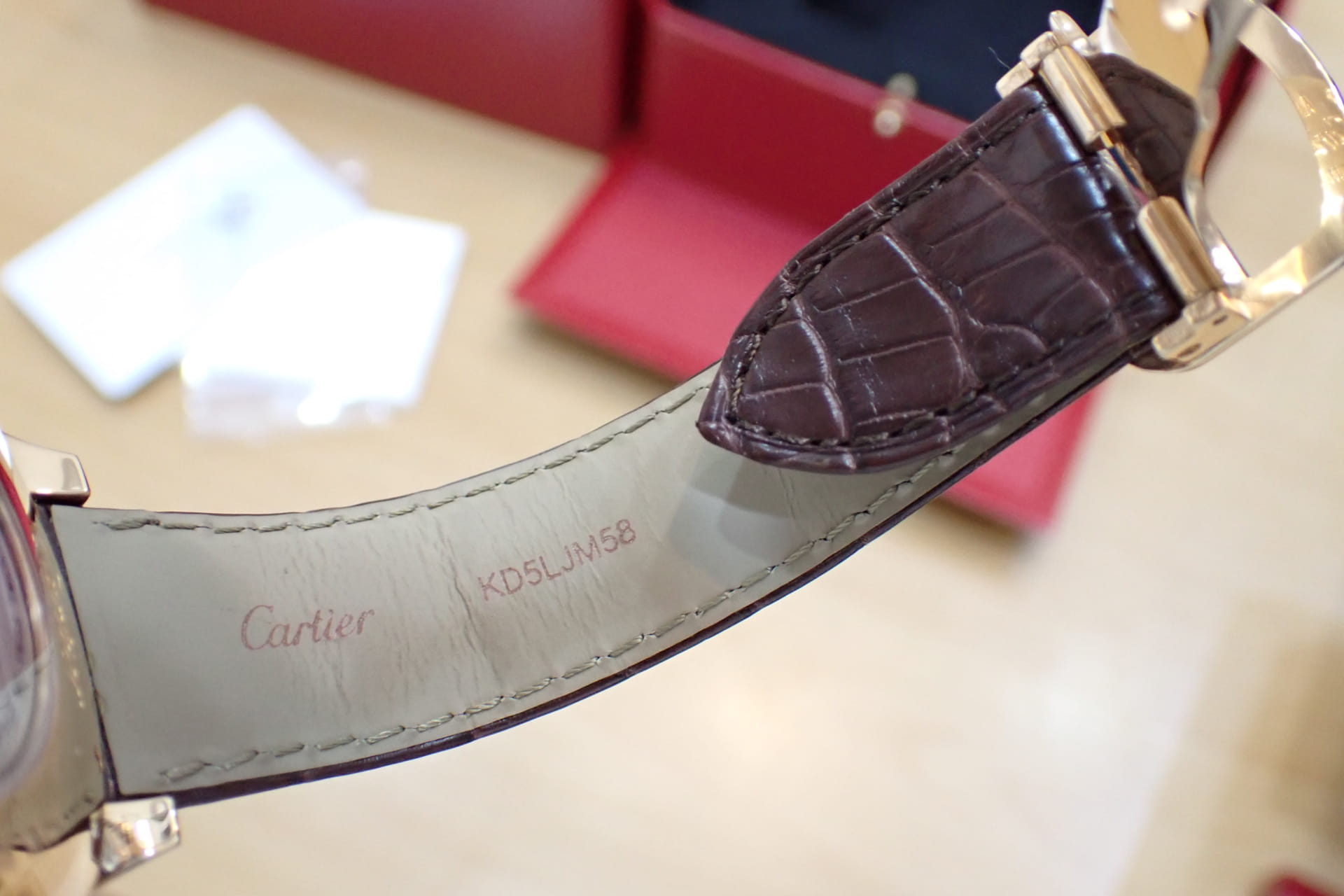 CARTIER/カルティエ ドライブ ドゥ カルティエ ムーンフェイズ 18KPG Ref.WGNM0008