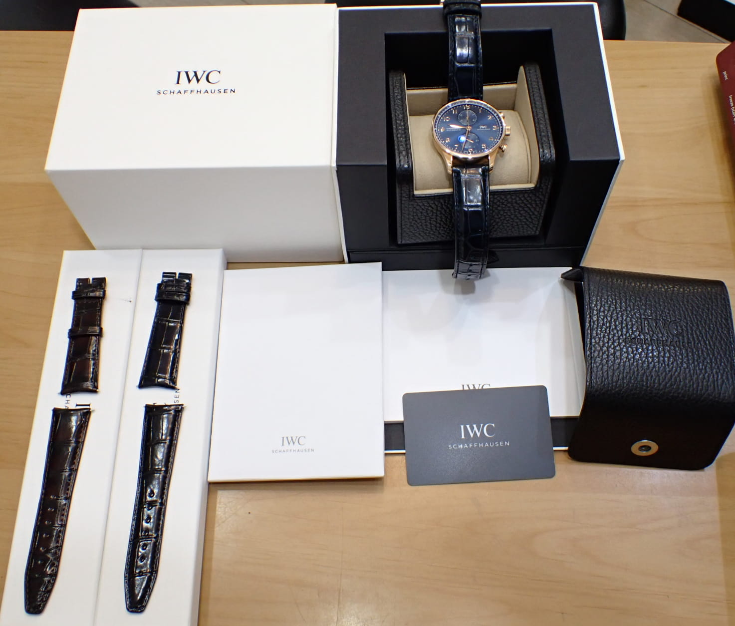 IWC ポルトギーゼ クロノグラフ ブティックエディション Ref.IW371614 ブルー文字盤K18RG製