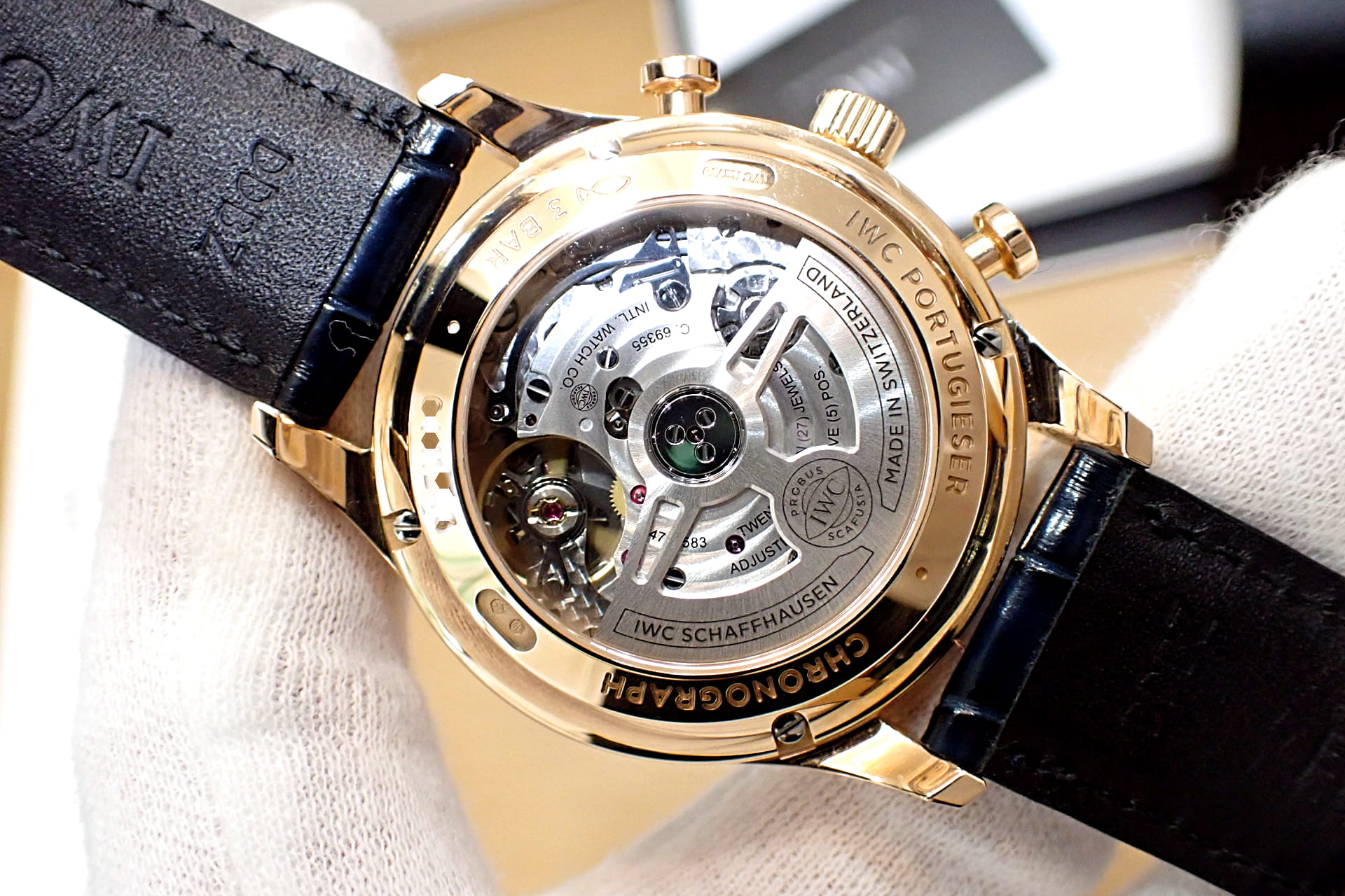 IWC ポルトギーゼ クロノグラフ ブティックエディション Ref.IW371614 ブルー文字盤K18RG製