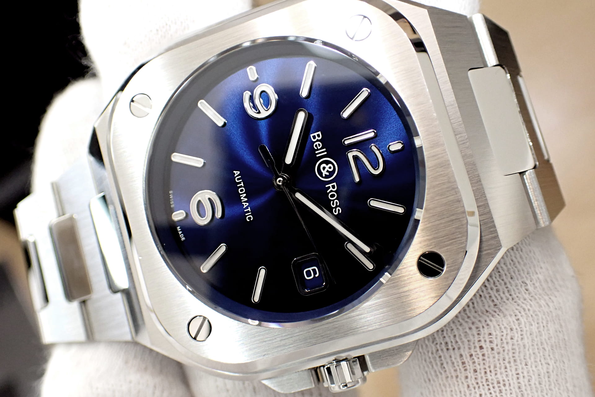 Bell&Ross/ベル&ロス BR05 ネイビー文字盤 Ref.BR05A-BLU-ST/SST