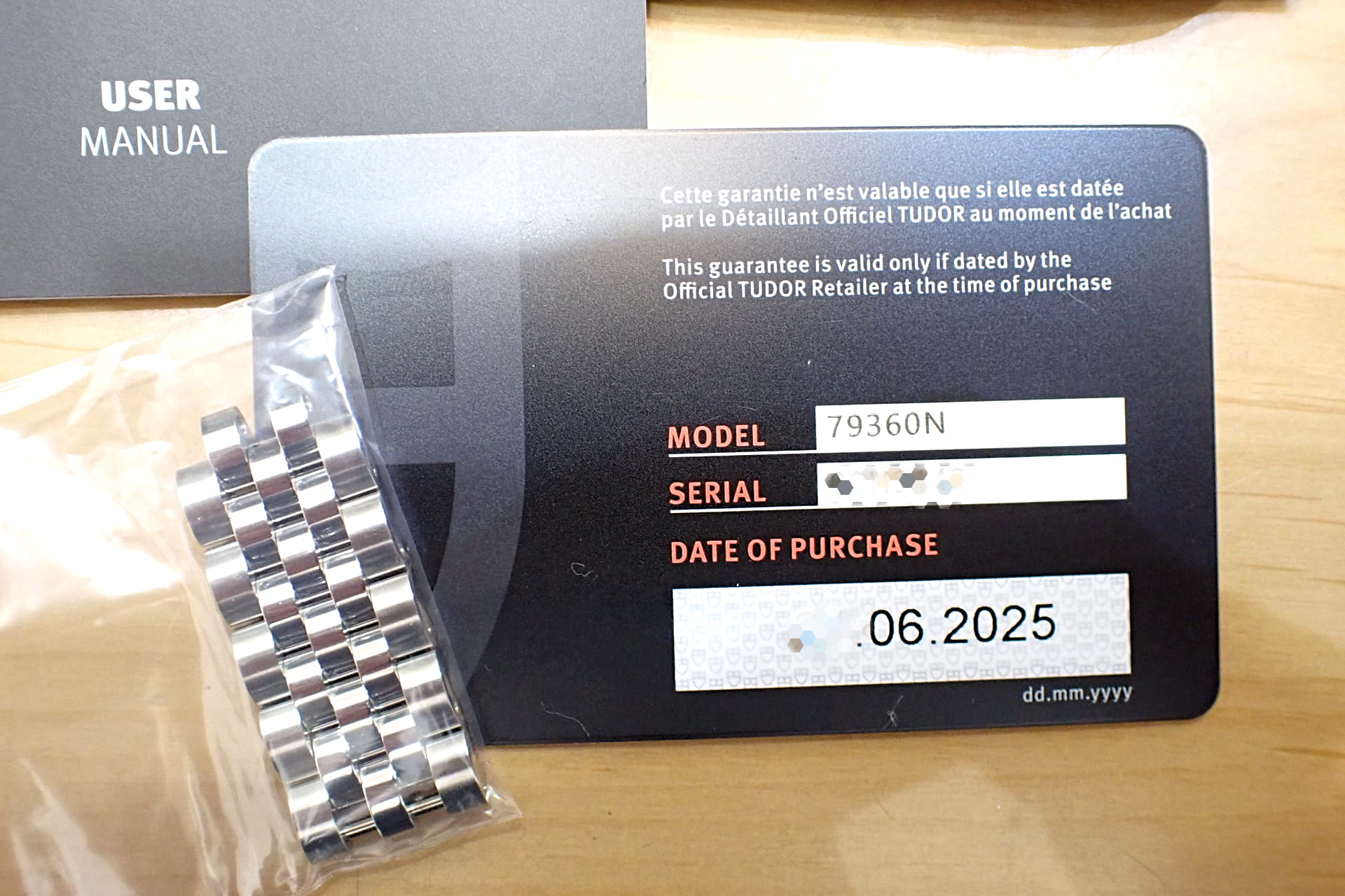 TUDOR/チューダー ヘリテージ ブラックベイ クロノグラフ Ref.79360N 黒文字盤/5連ジュビリーブレス