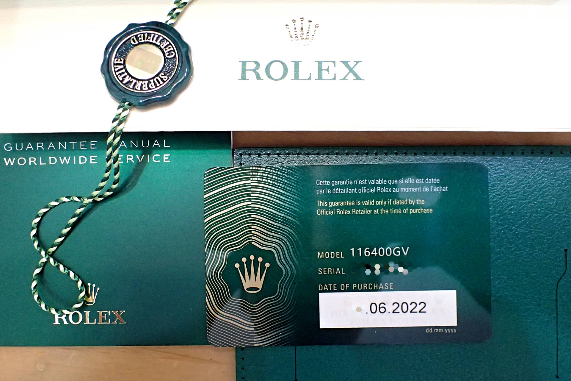 ロレックス (ROLEX) ミルガウス Ref.116400GV Zブルー文字盤