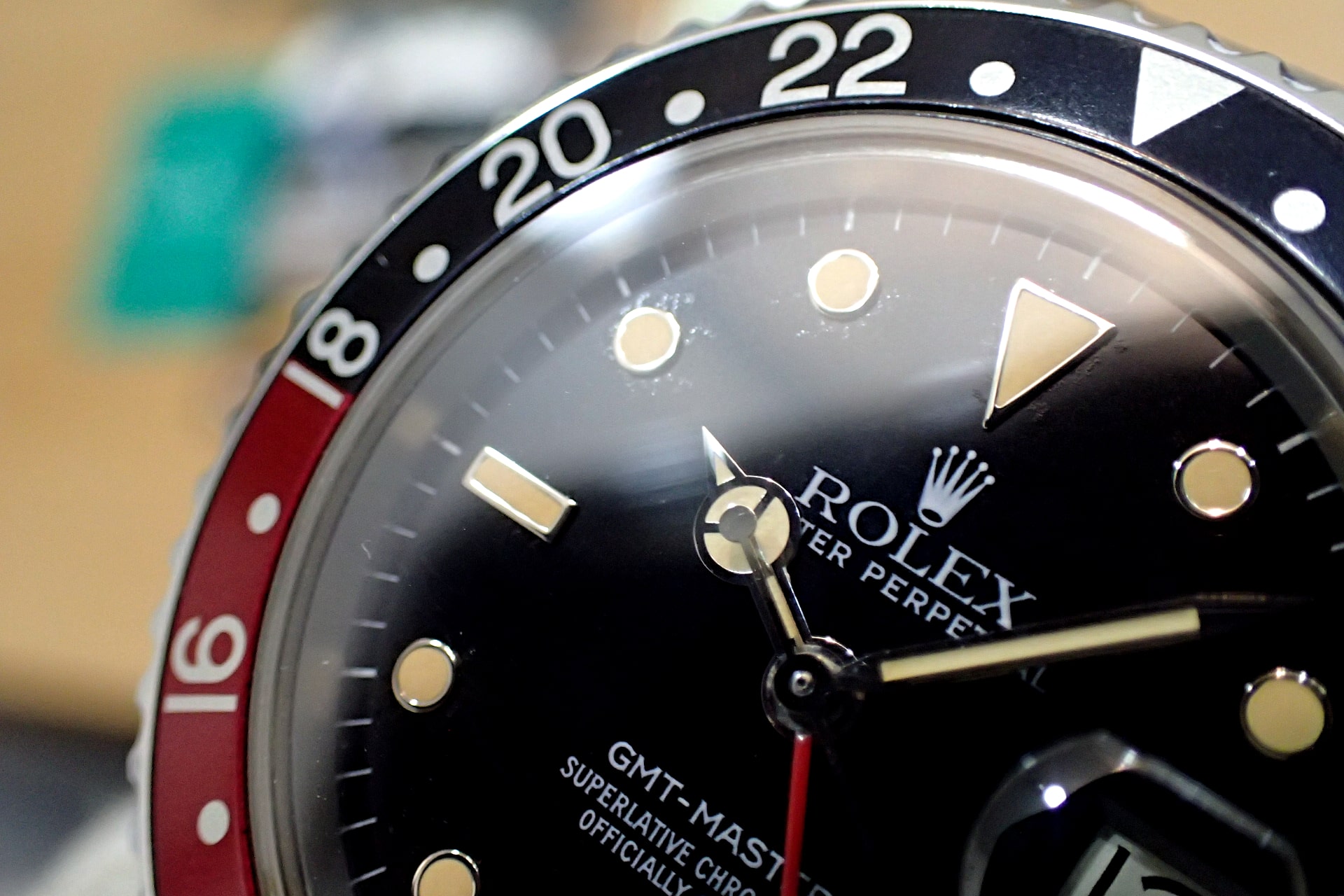ROLEX/ロレックス GMTマスター2 赤黒ベゼルオールトリチウム Ref.16760 1984年頃