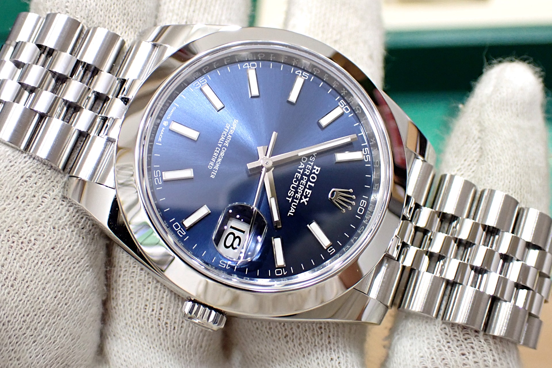 ROLEX/ロレックス デイトジャスト41 Ref.126300 ブライトブルー文字盤