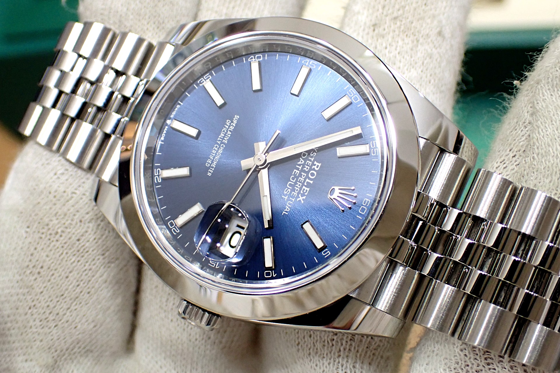 ROLEX/ロレックス デイトジャスト41 Ref.126300 ブライトブルー文字盤