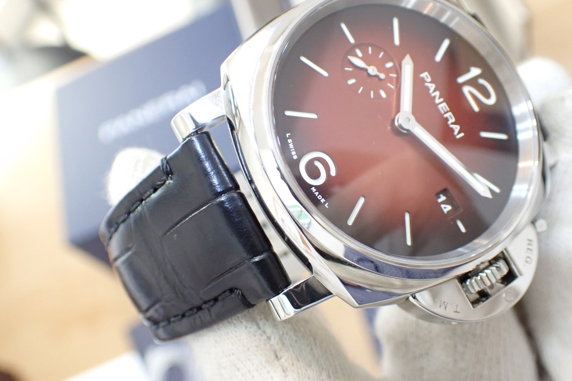 PANERAI/パネライ ルミノール ドゥエ Ref.PAM01424 バーガンディ文字盤