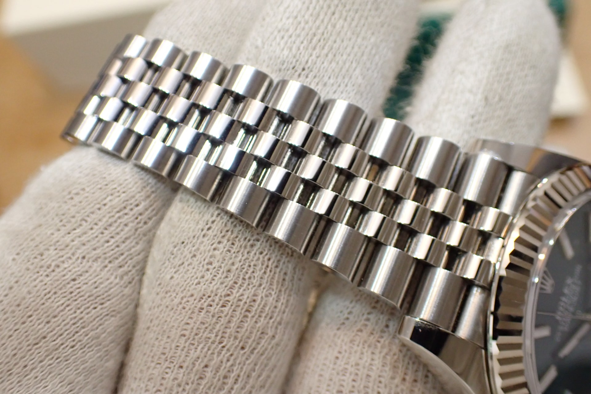 ROLEX/ロレックス デイトジャスト41 Ref.126334 WG/SS ミントグリーン/フルーテッドベゼル ジュビリーブレス