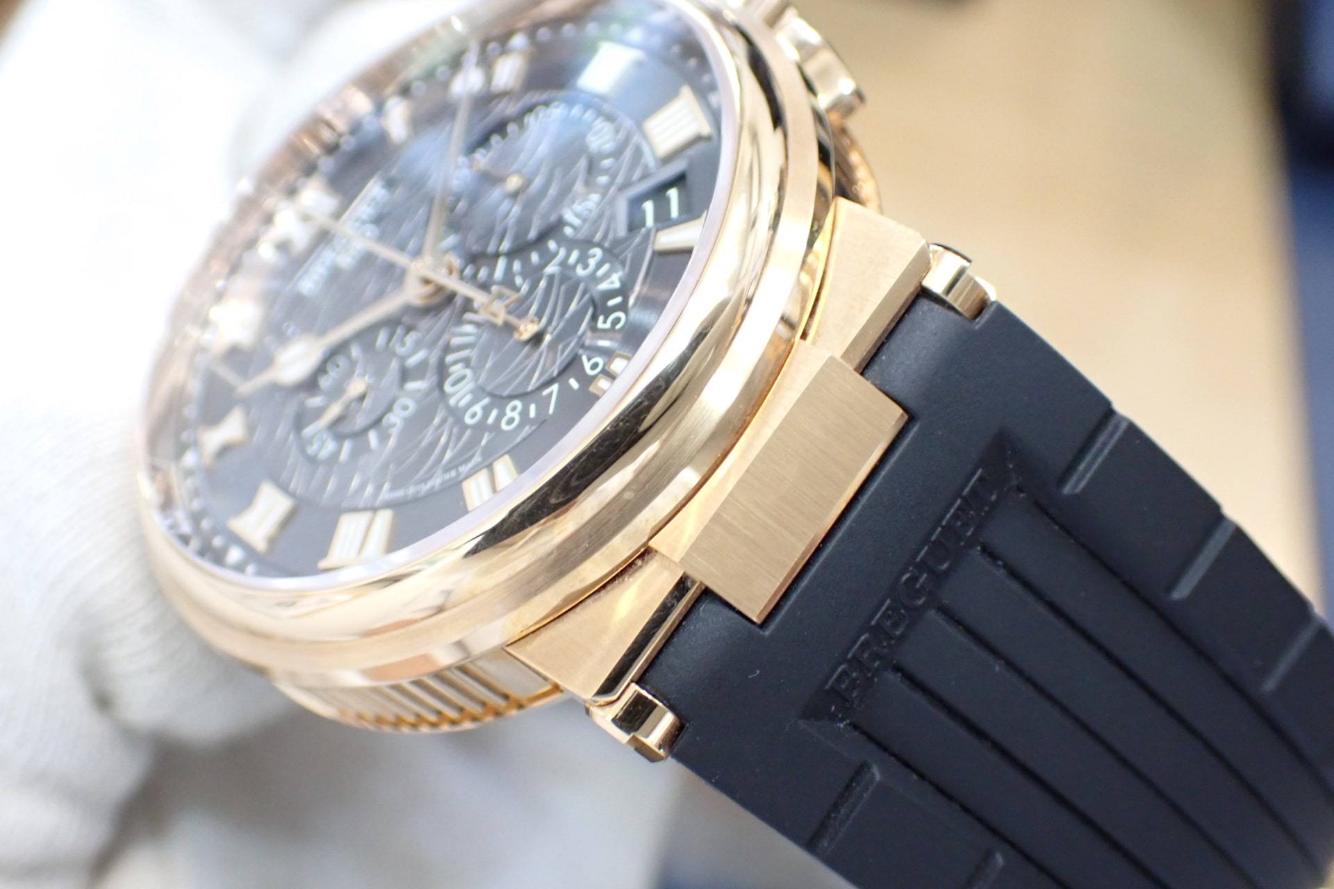 ブレゲ/Breguet マリーン クロノグラフ　18KRG グレー文字盤 Ref.5527BR/G3/9WV