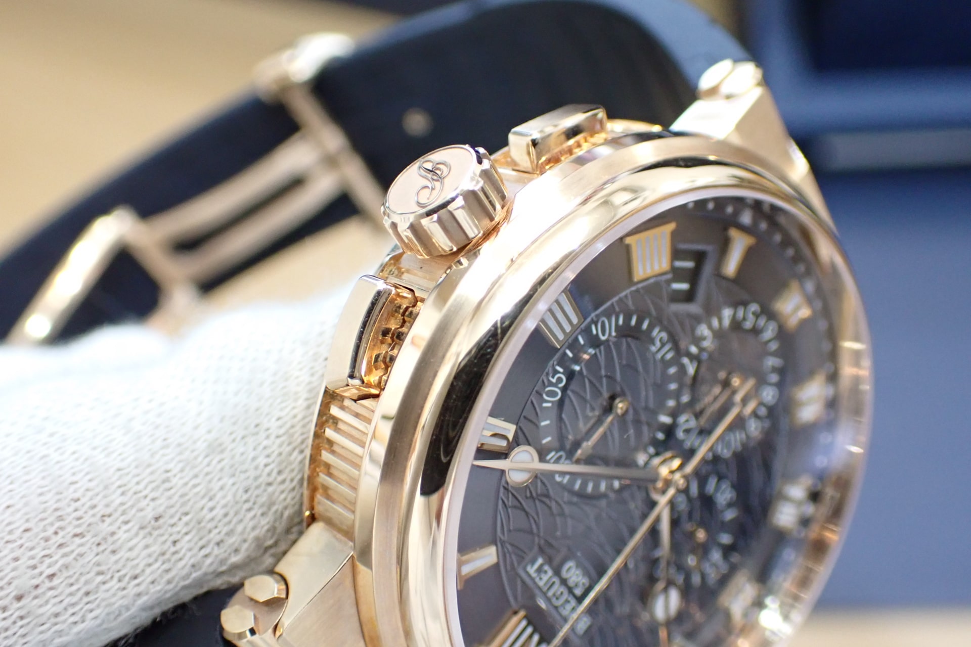 ブレゲ/Breguet マリーン クロノグラフ　18KRG グレー文字盤 Ref.5527BR/G3/9WV