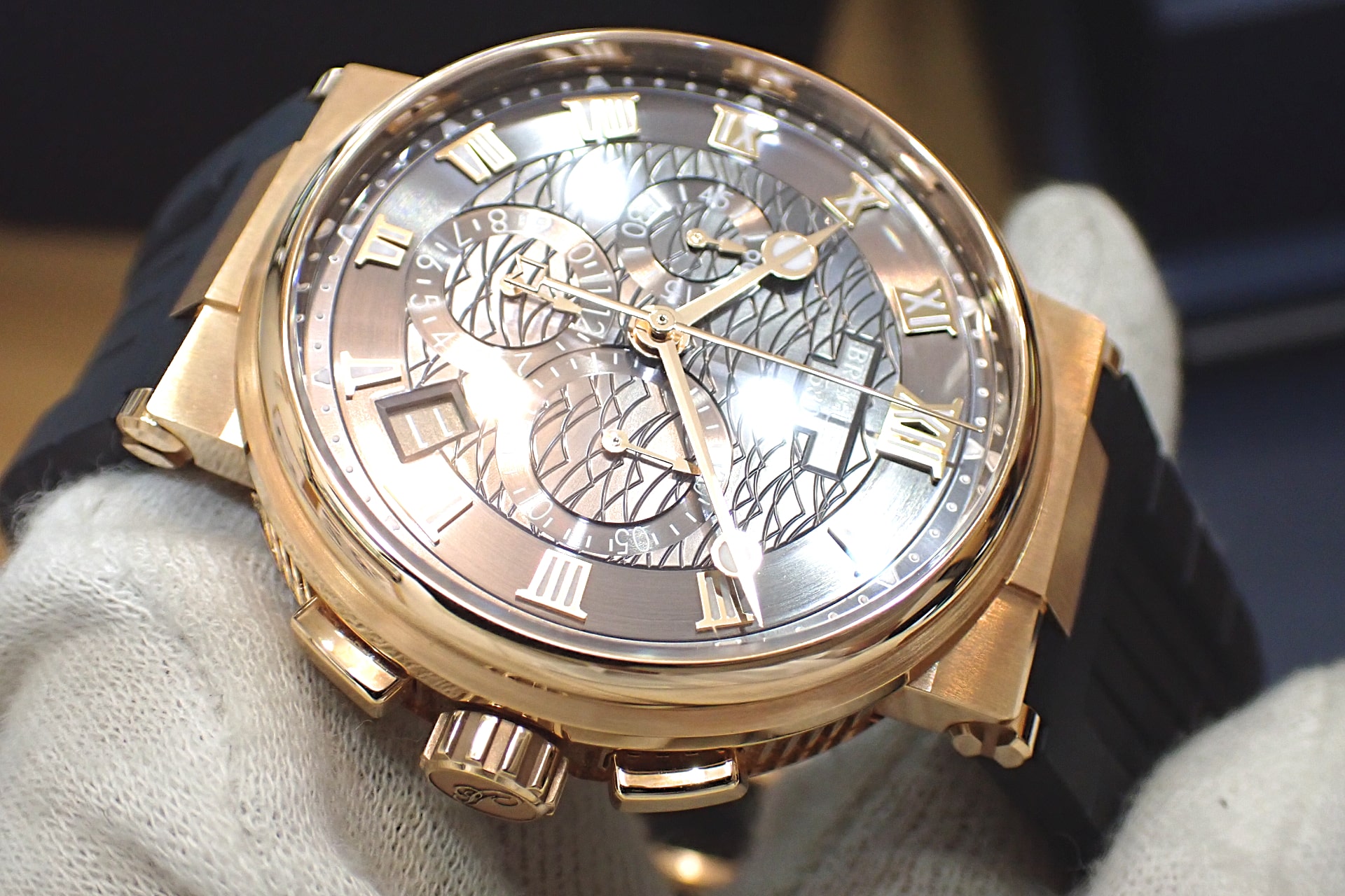 ブレゲ/Breguet マリーン クロノグラフ　18KRG グレー文字盤 Ref.5527BR/G3/9WV