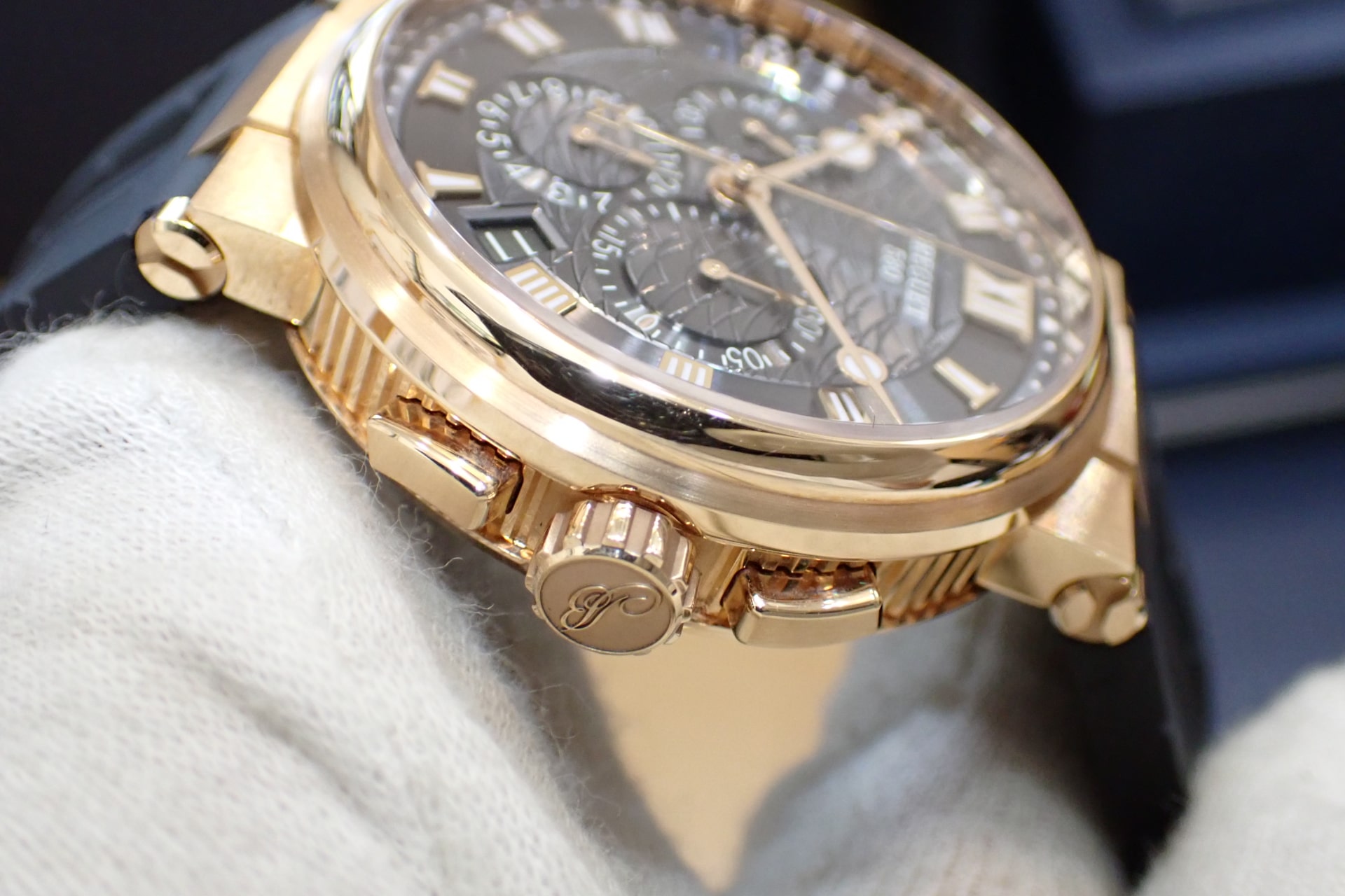 ブレゲ/Breguet マリーン クロノグラフ　18KRG グレー文字盤 Ref.5527BR/G3/9WV