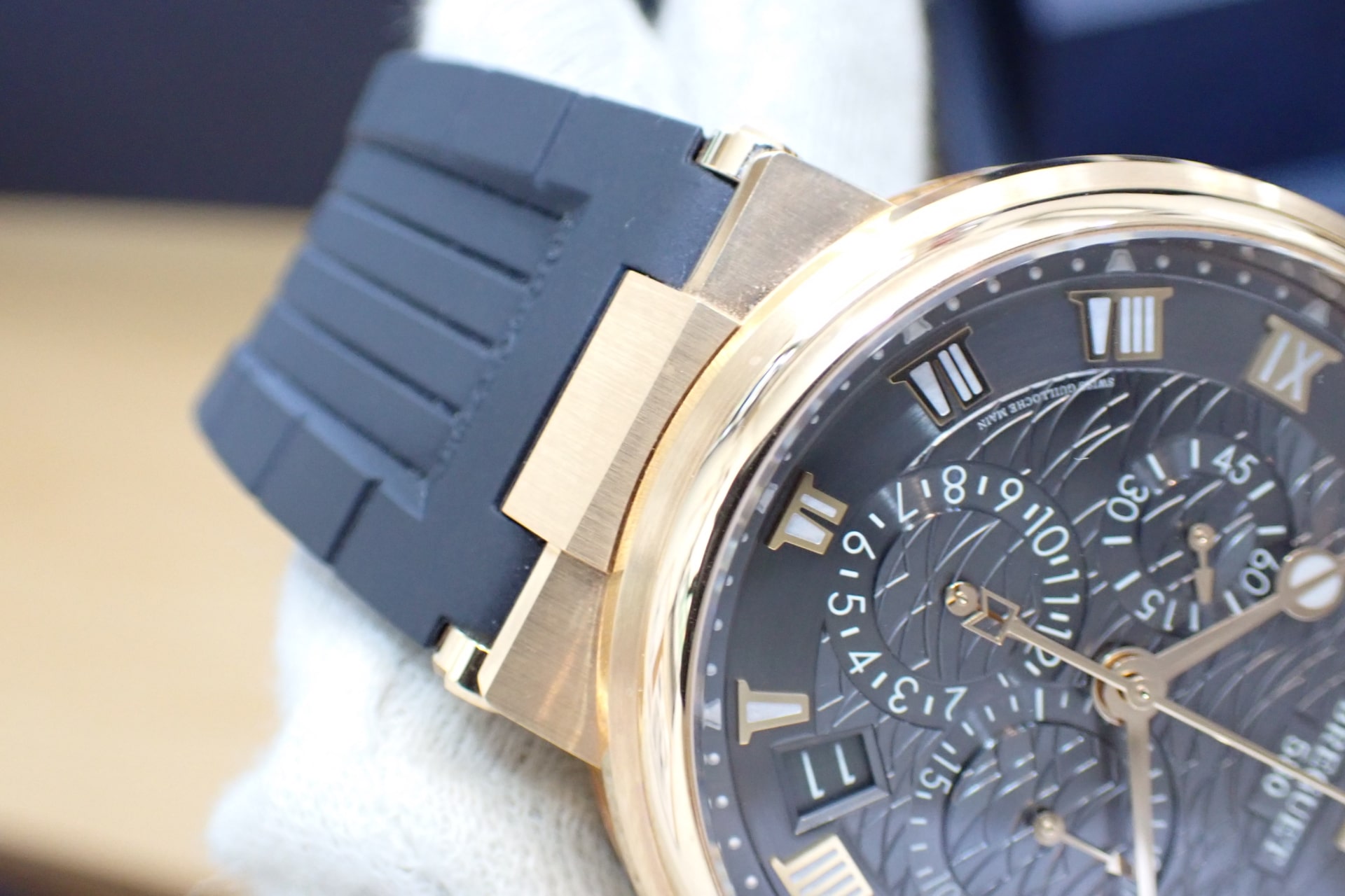 ブレゲ/Breguet マリーン クロノグラフ　18KRG グレー文字盤 Ref.5527BR/G3/9WV