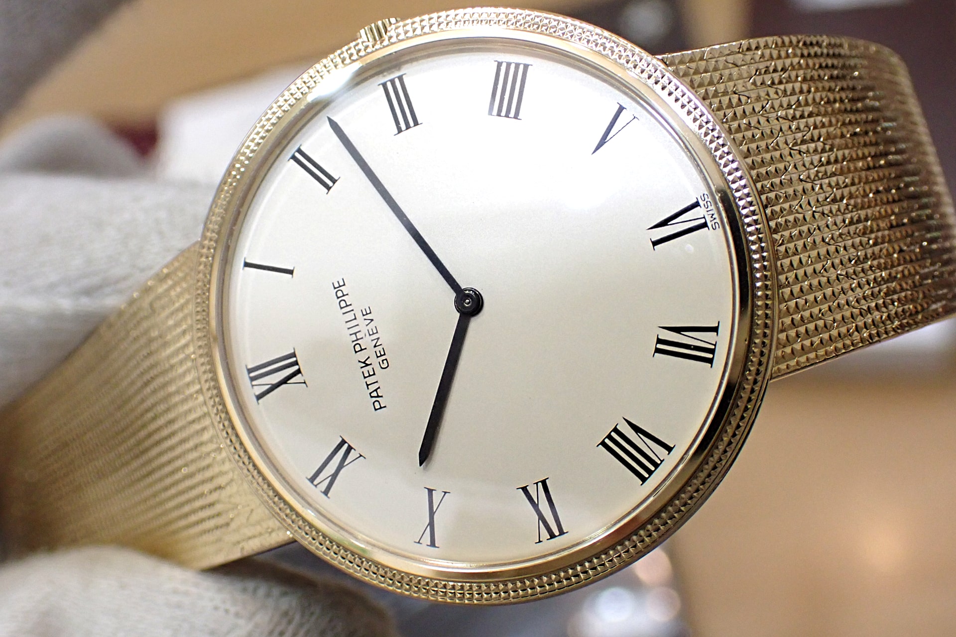 パテックフィリップ/PATEKPHILIPPE カラトラバ Ref.3588/1 18KYG ベルト一体モデル